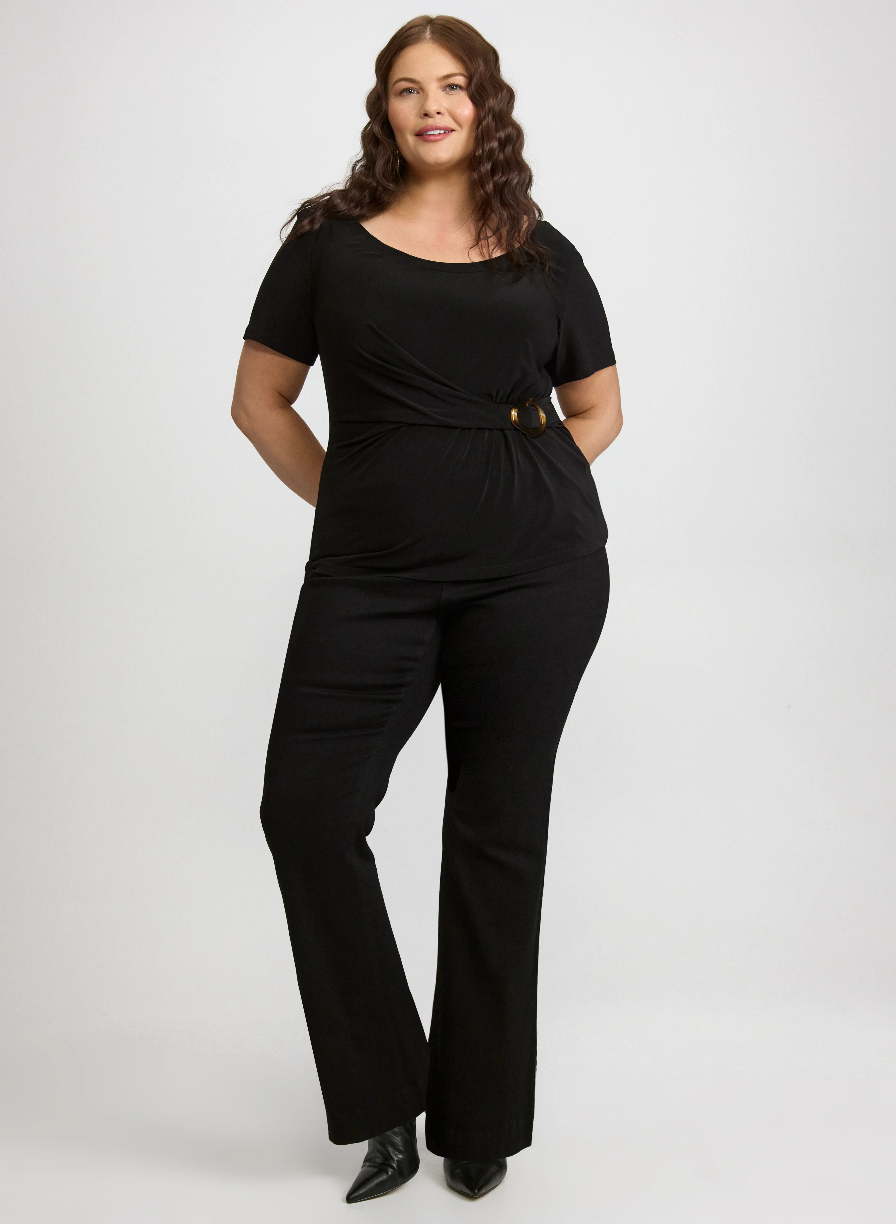 Joseph Ribkoff - Buckle Detail Top - Image 3