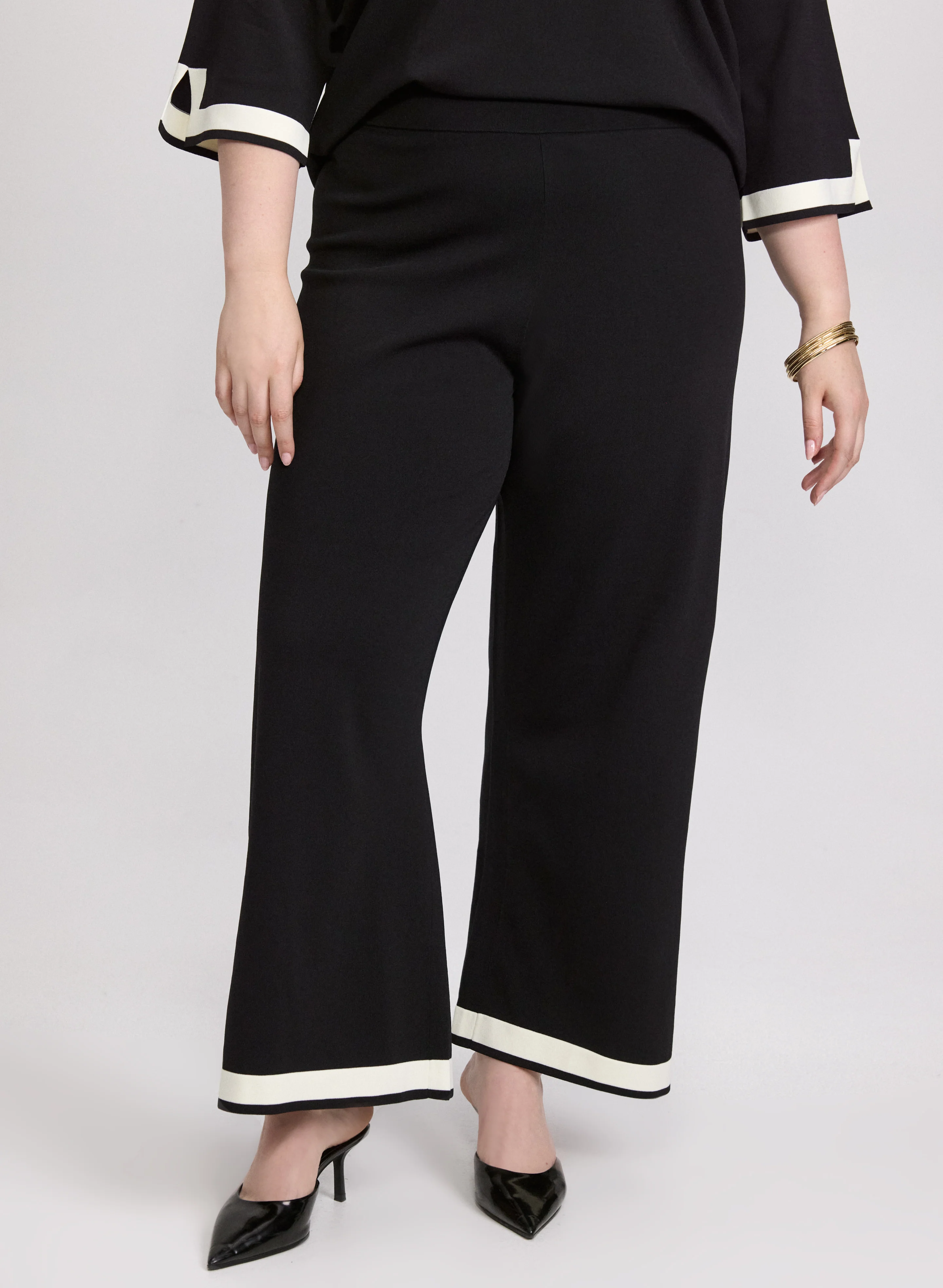 Joseph Ribkoff - Contrast Hem Pants