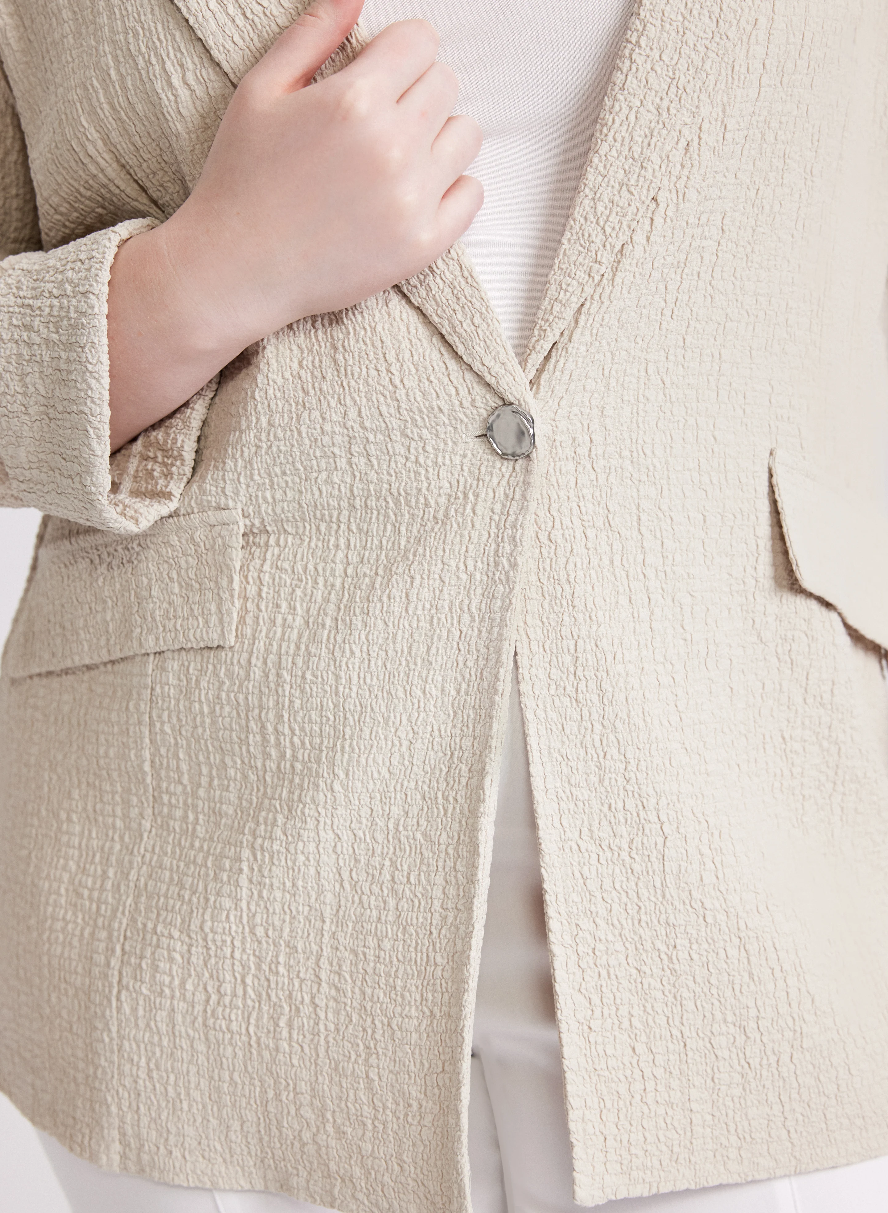 Joseph Ribkoff - Crinkle Jacket - Image 5