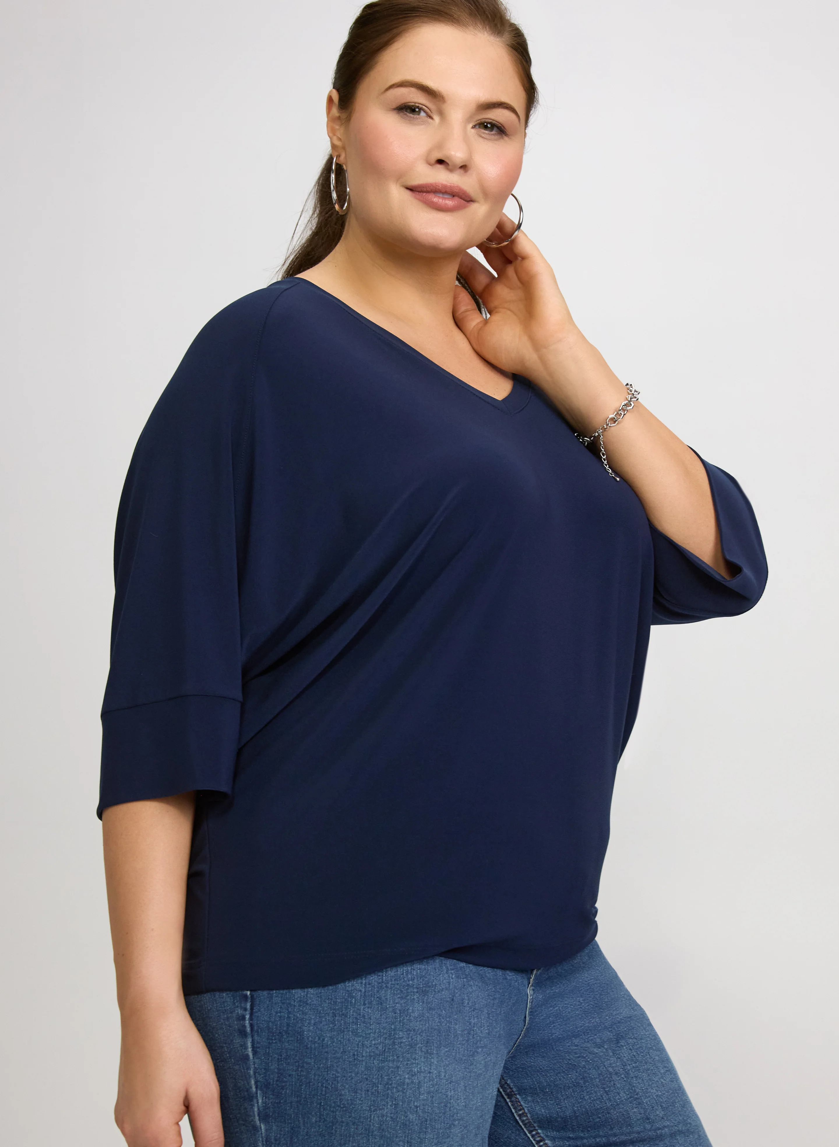 Joseph Ribkoff - Elbow Sleeve Top - Image 2