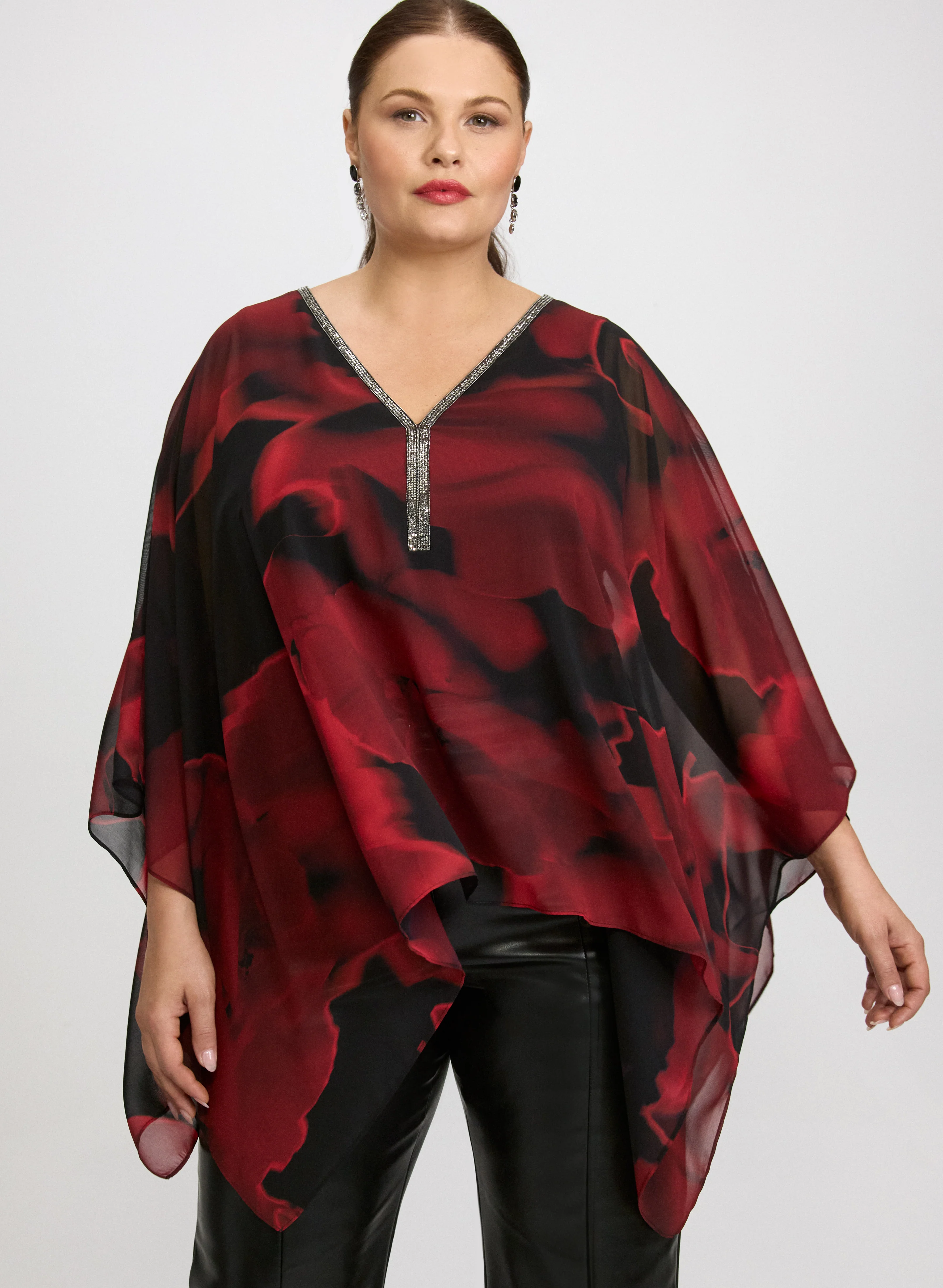 Joseph Ribkoff - Floral Chiffon Blouse