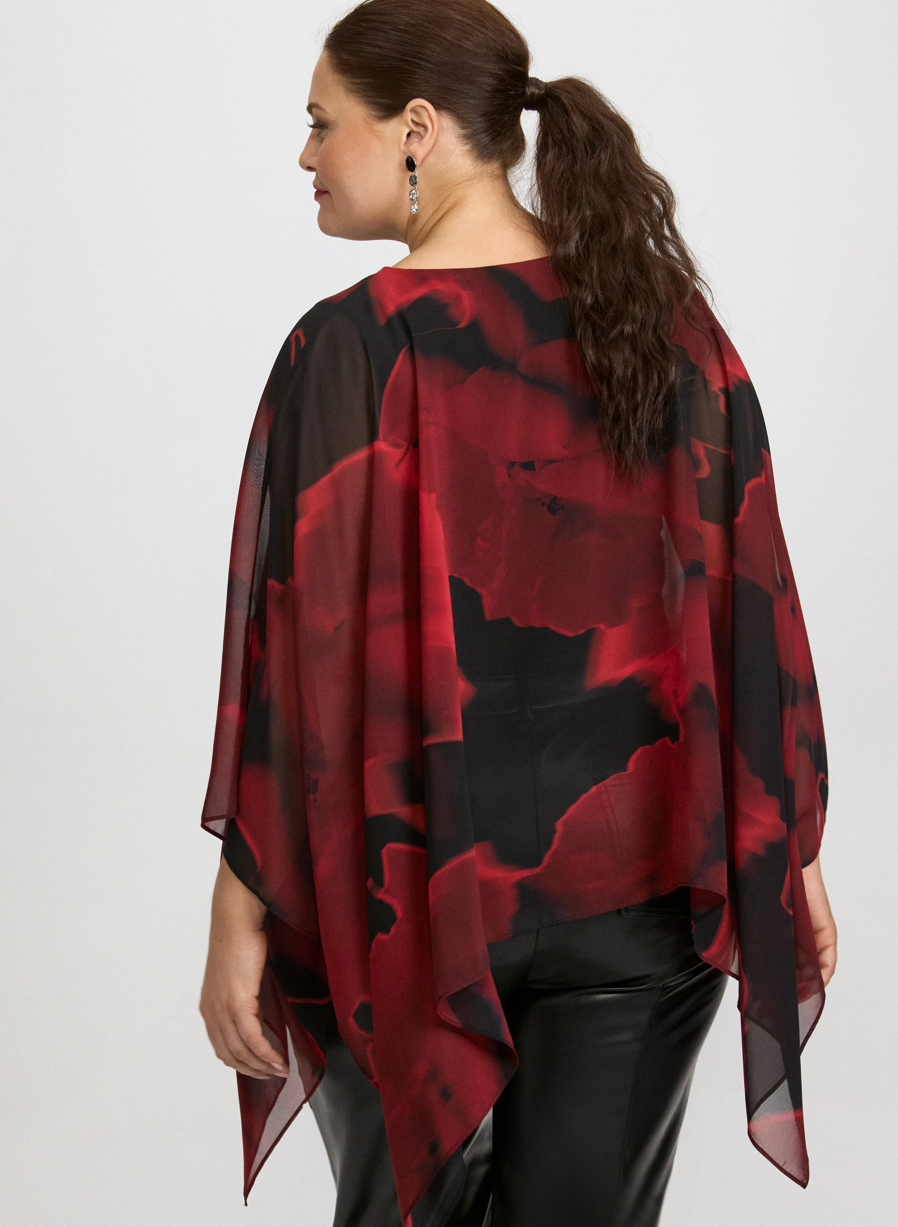 Joseph Ribkoff - Floral Chiffon Blouse - Image 5