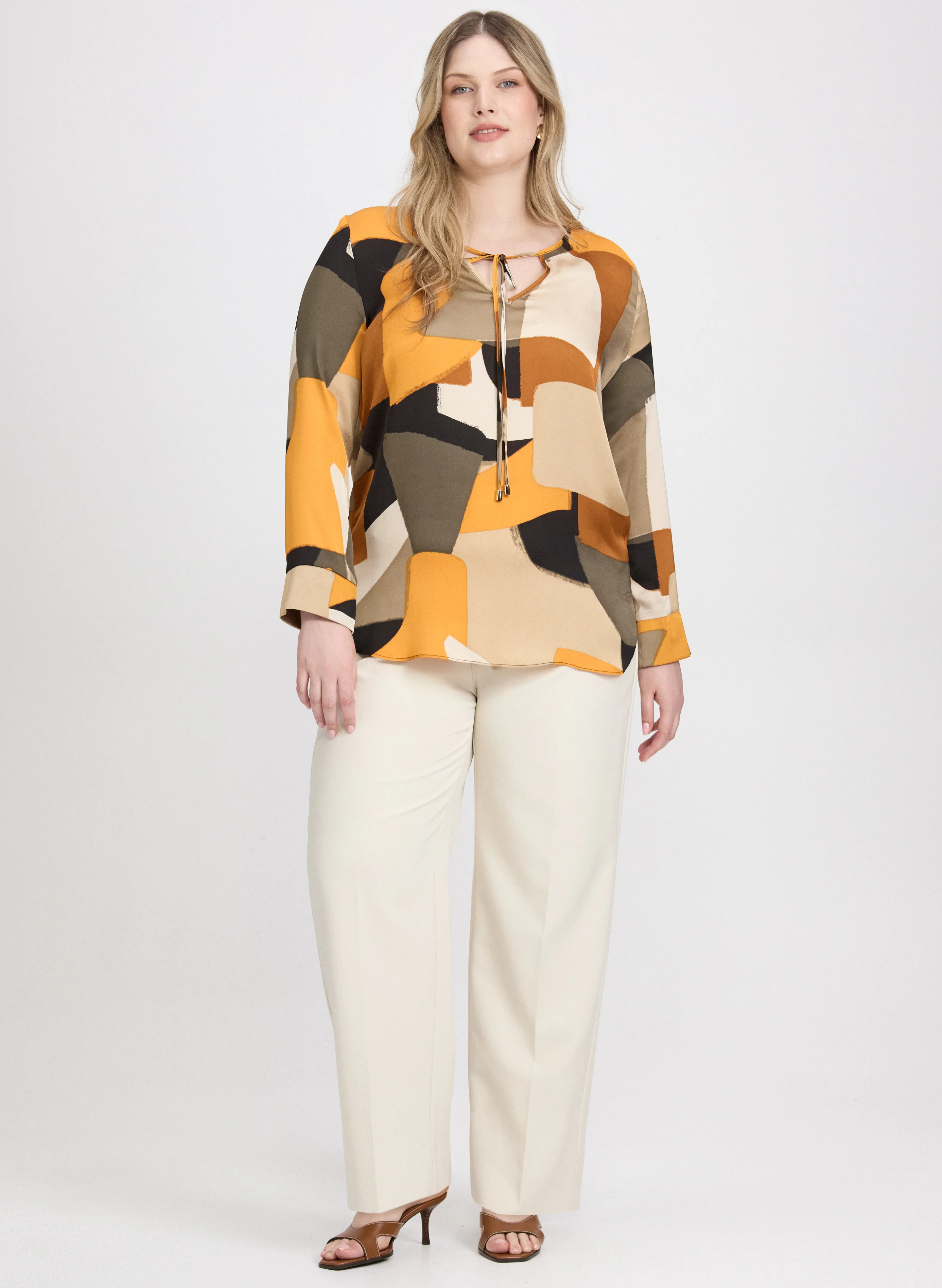 Joseph Ribkoff - Geometric Print Blouse - Image 3