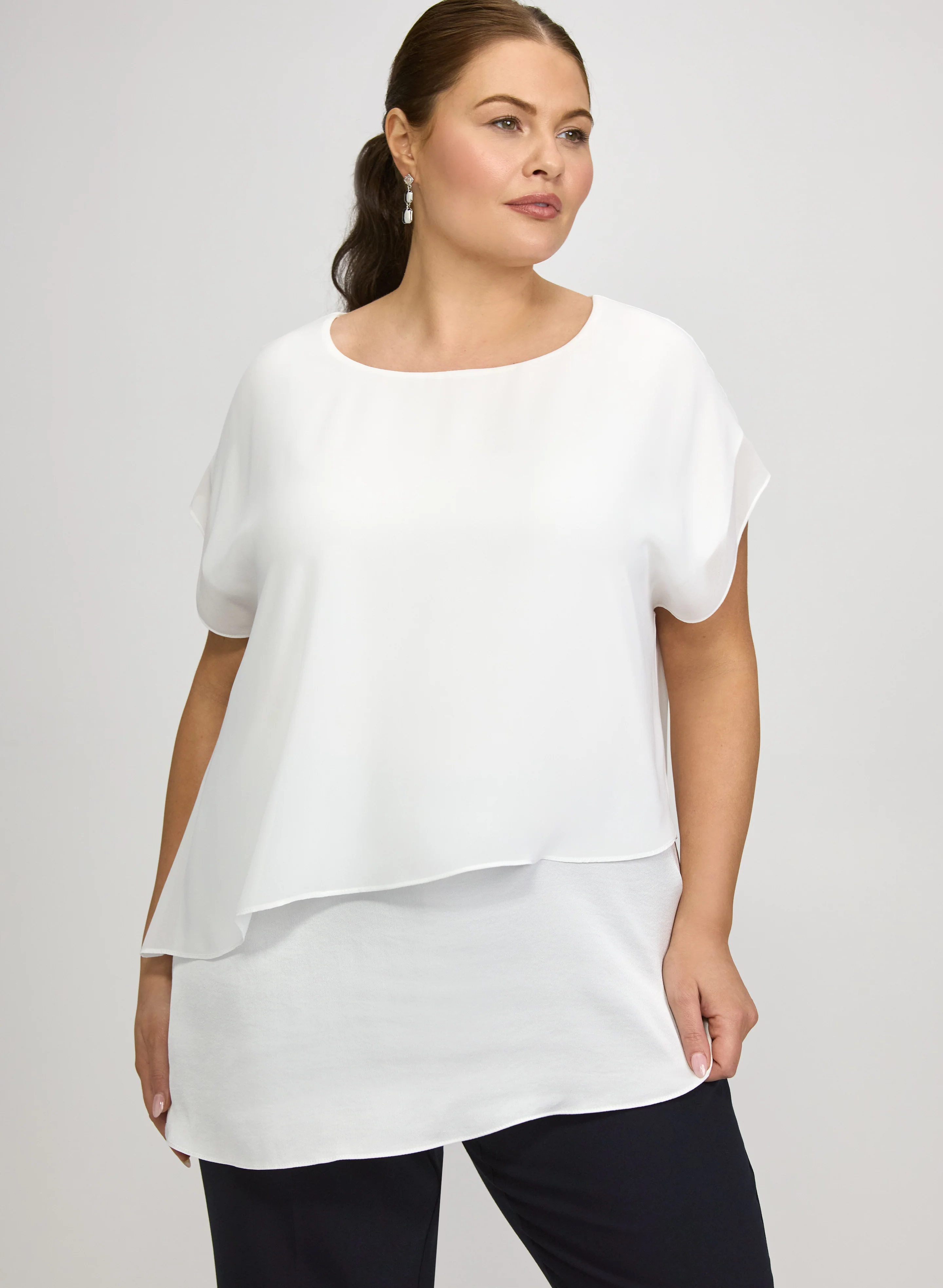 Joseph Ribkoff - Layered Chiffon Blouse