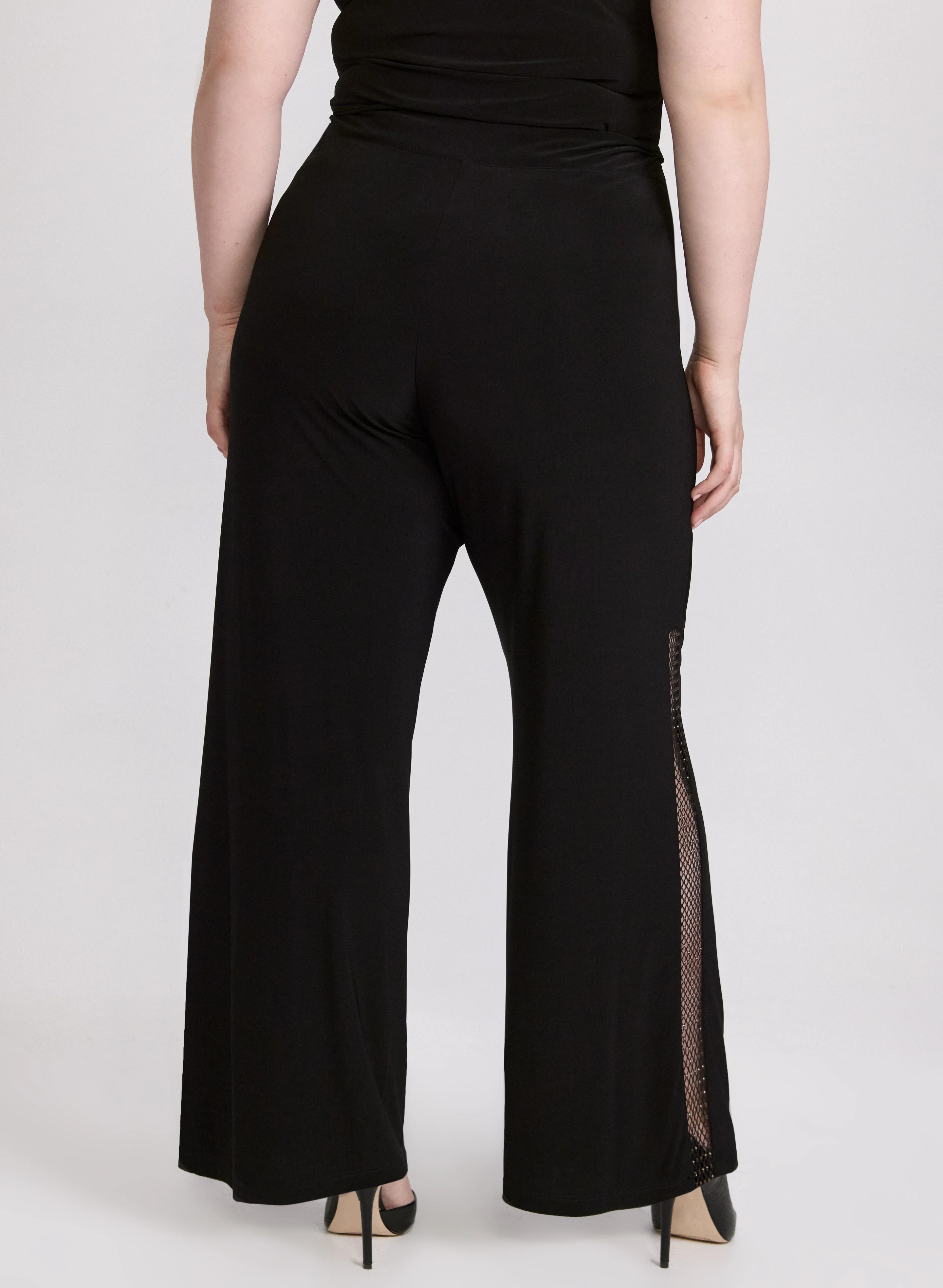 Joseph Ribkoff - Mesh Trim Pants - Image 4