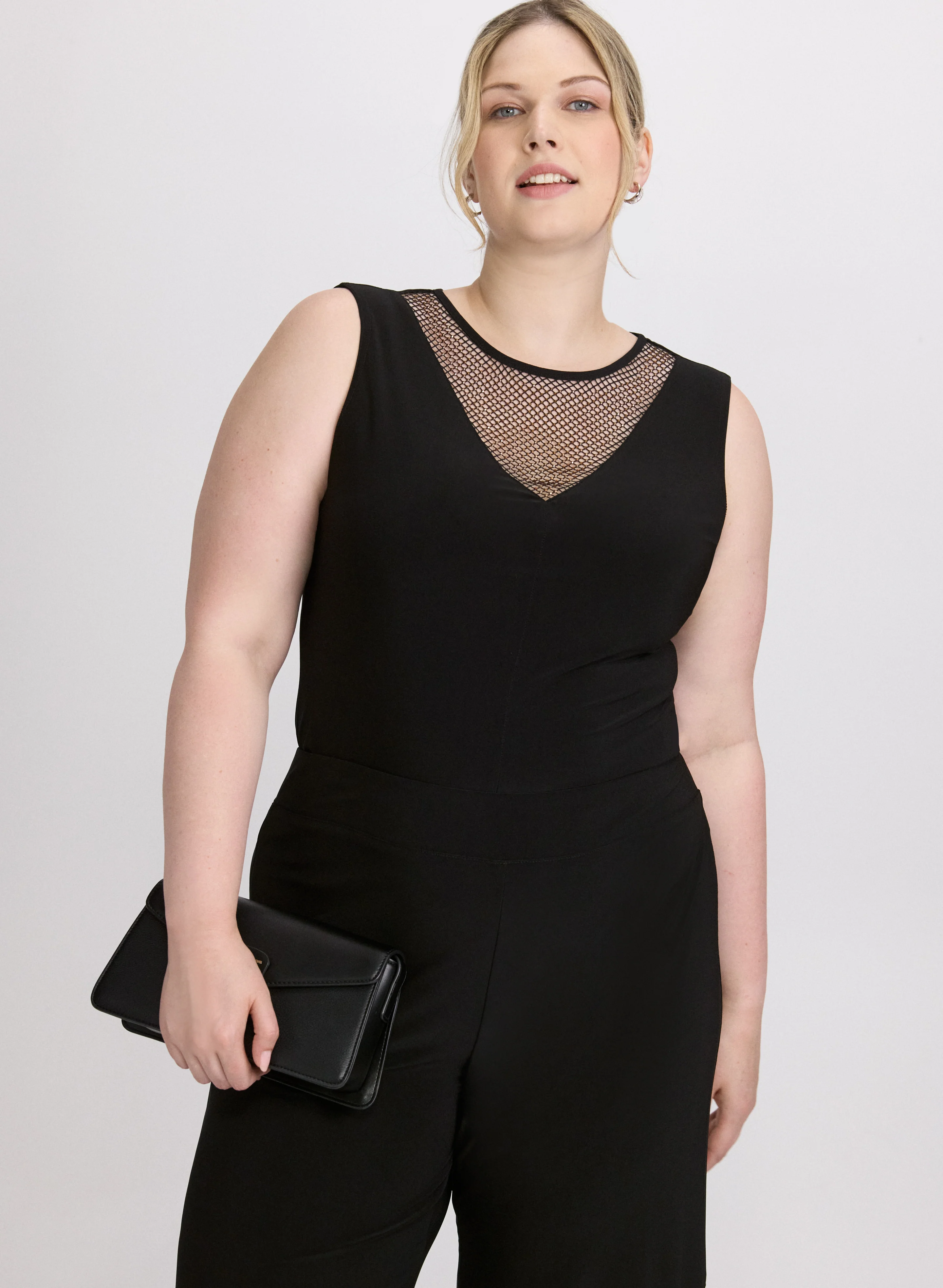 Joseph Ribkoff - Mesh Trim Top