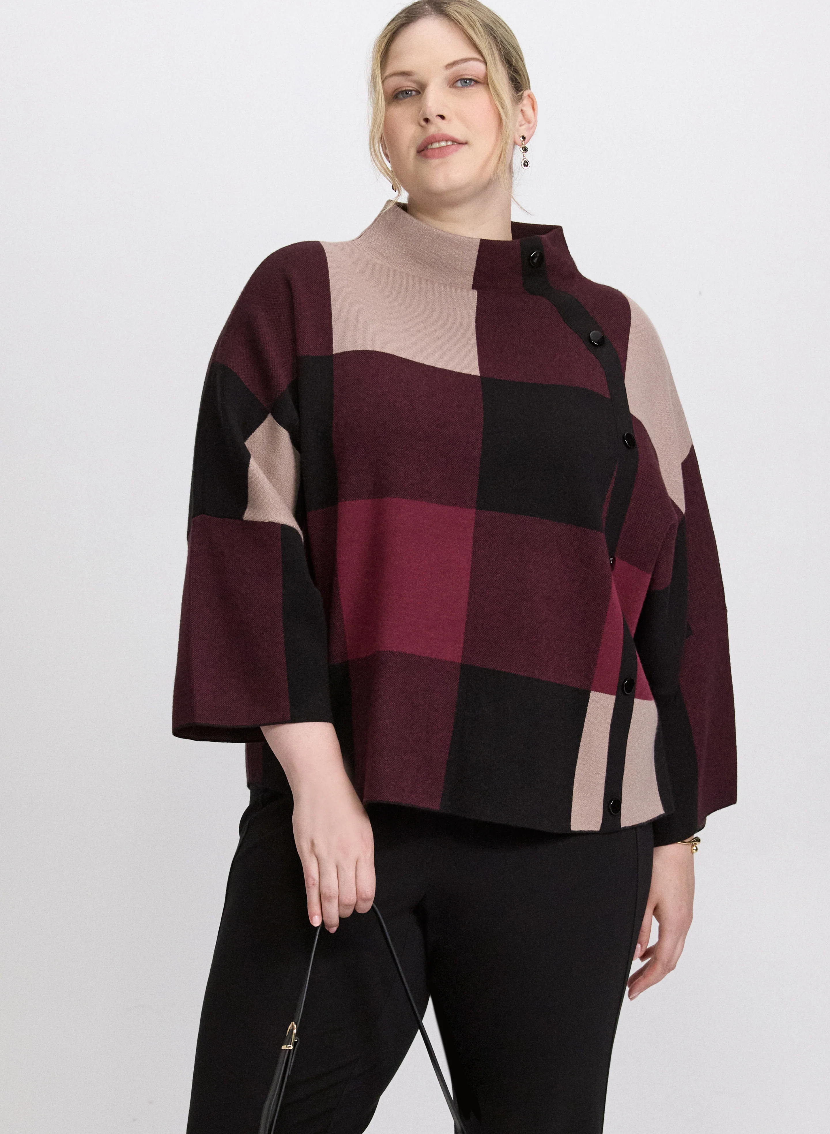 Joseph Ribkoff - Plaid Pullover