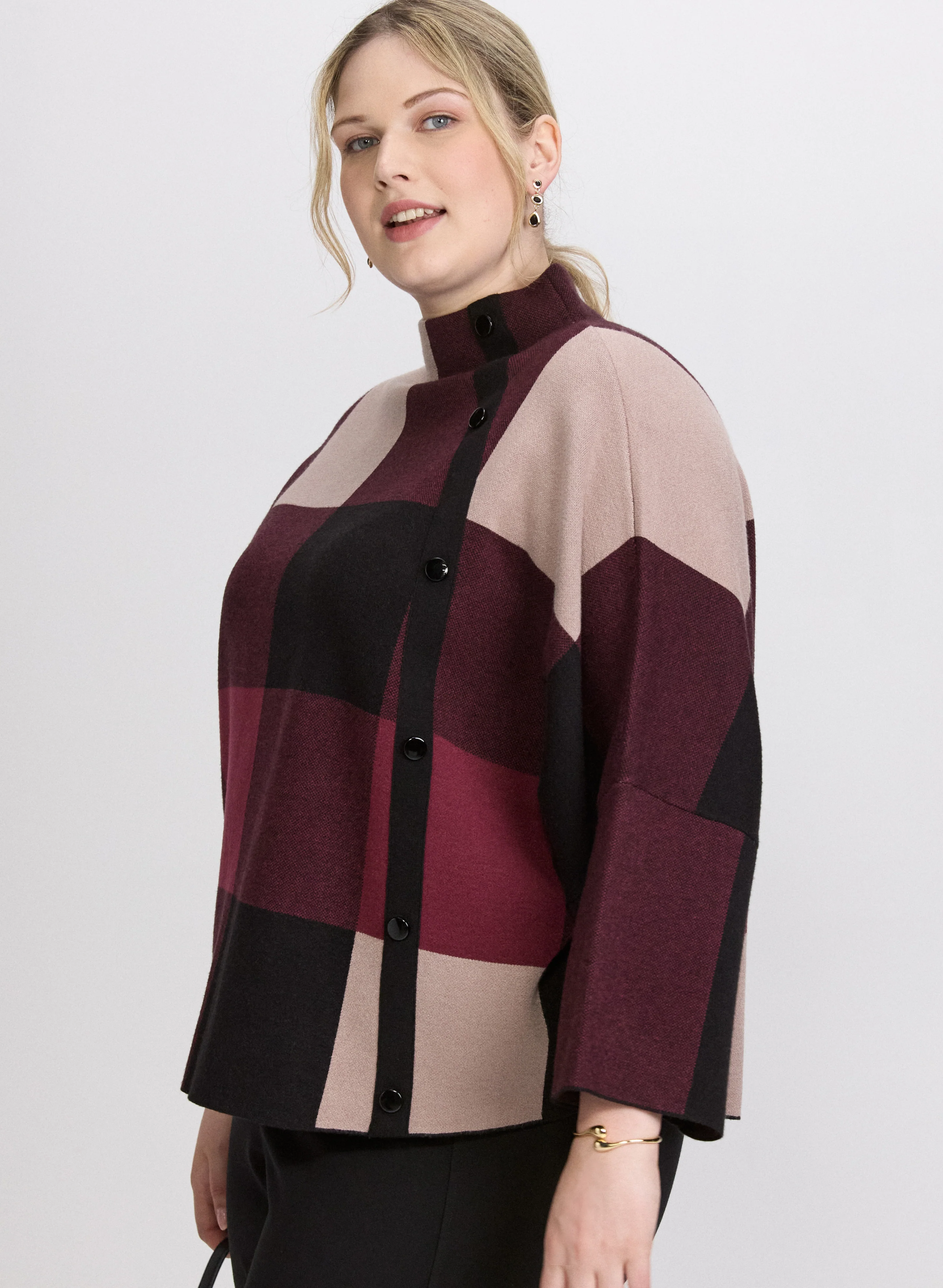 Joseph Ribkoff - Plaid Pullover - Image 5