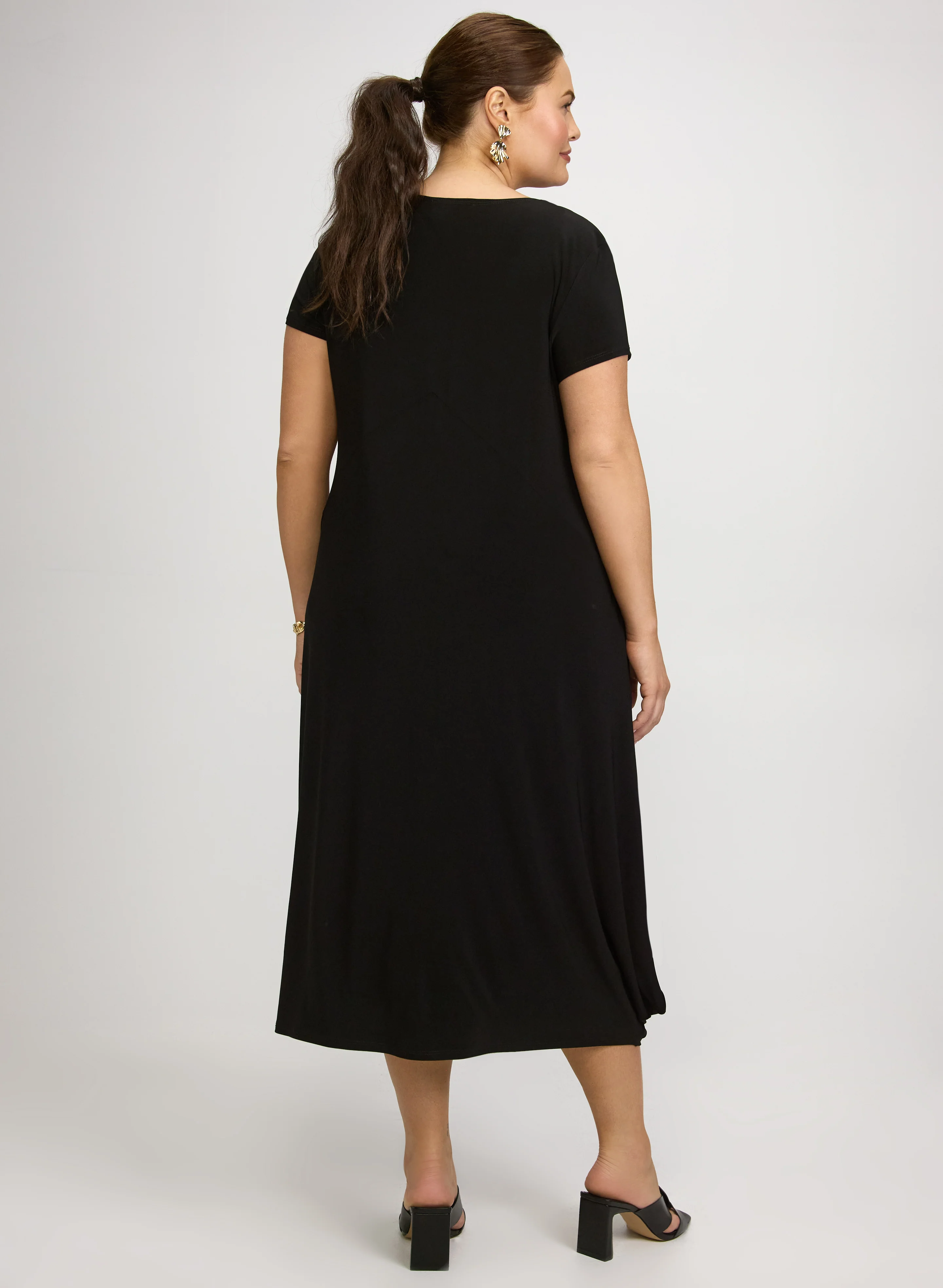 Joseph Ribkoff - Scoop Neck Midi Dress - Image 4