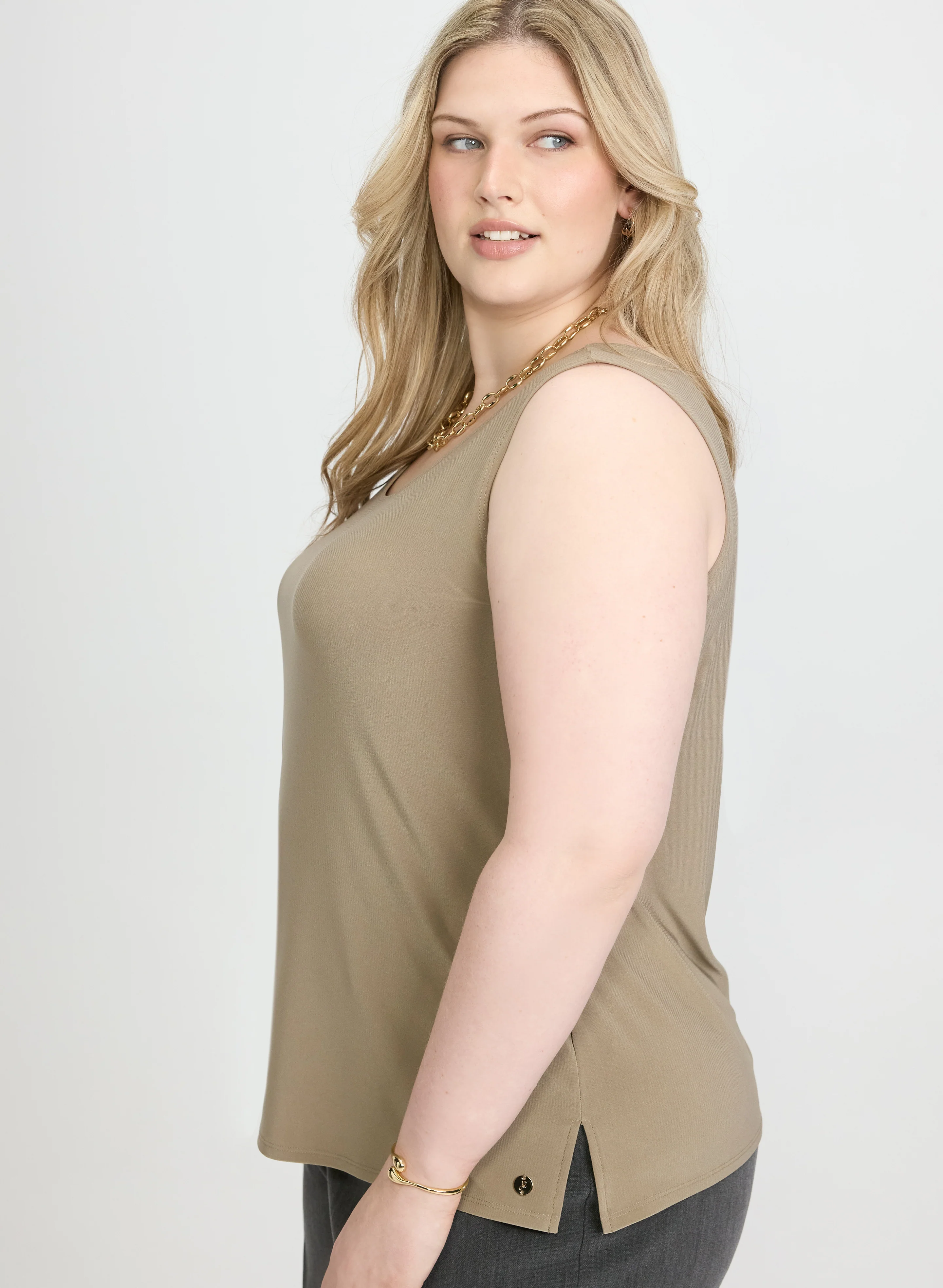 Joseph Ribkoff - Scoop Neck Top - Image 2