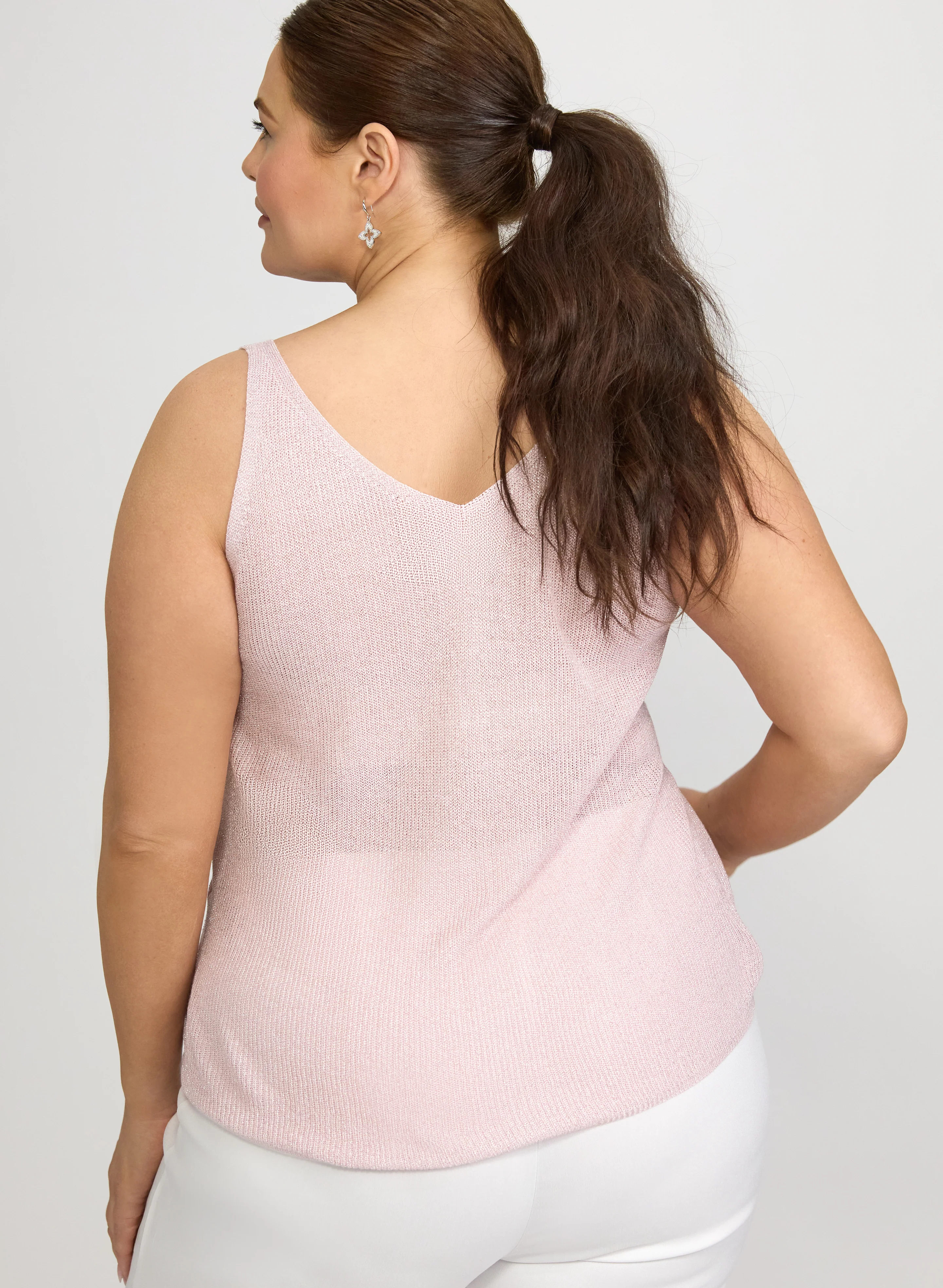 Joseph Ribkoff - Sleeveless V-Neck Knit - Image 4