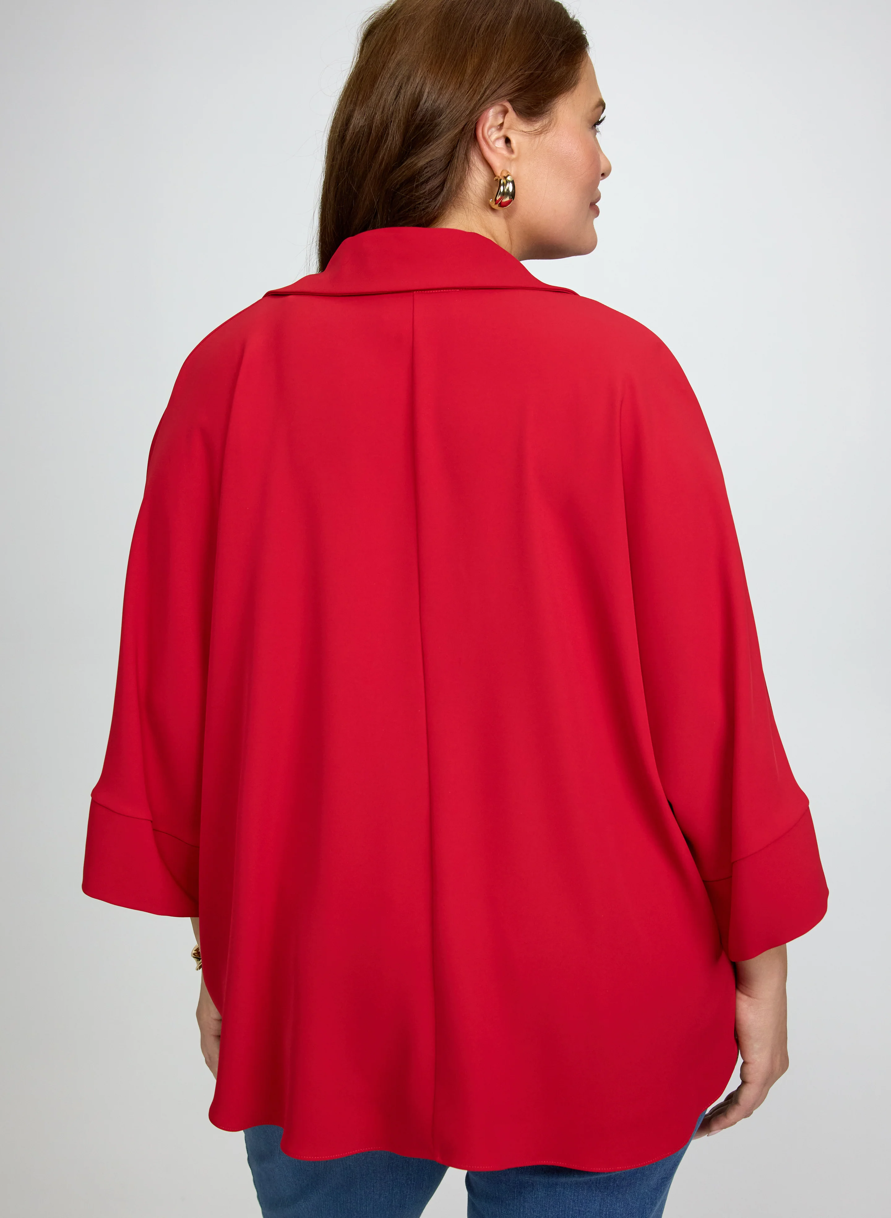 Joseph Ribkoff - Wrap Shirt Collar Blouse - Image 5