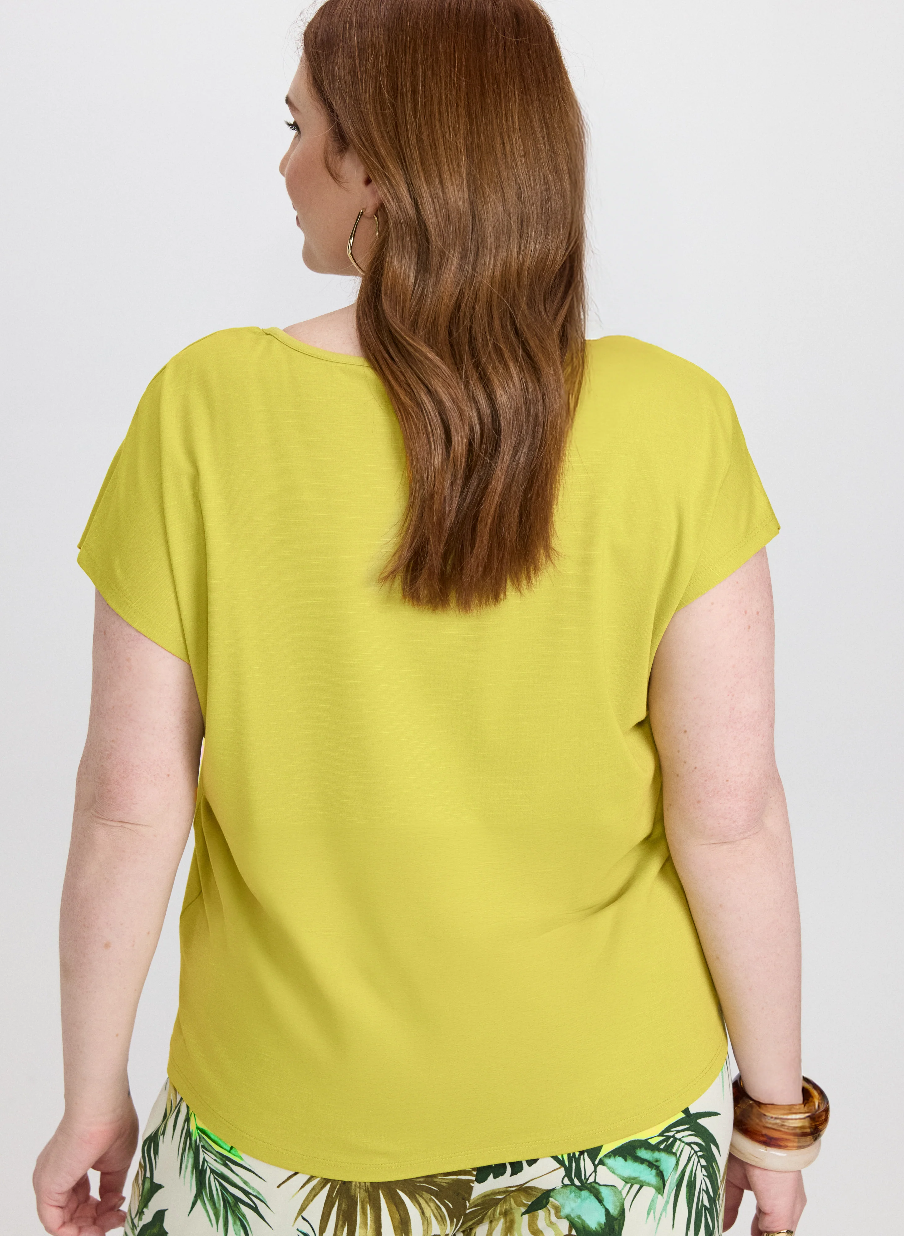 Keyhole Cut-Out T-Shirt - Image 4