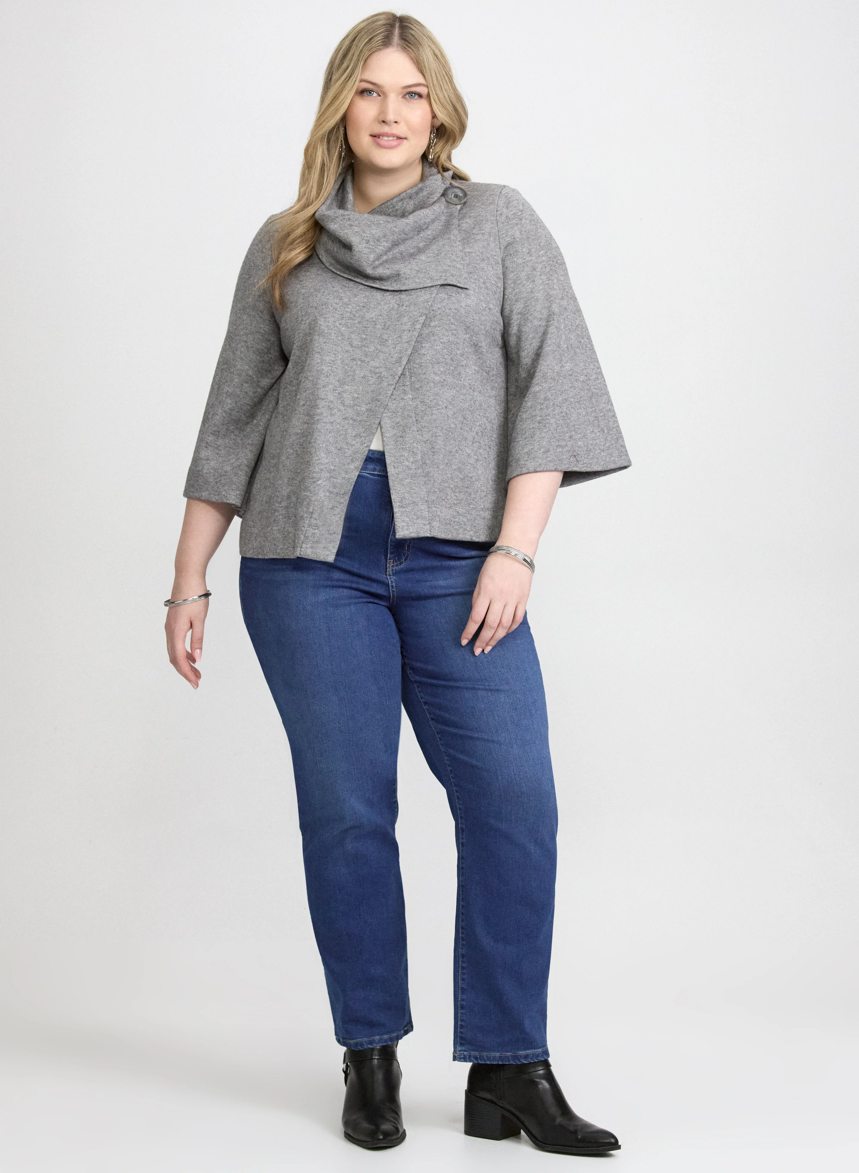 Knit Cowl Neck Top - Image 3