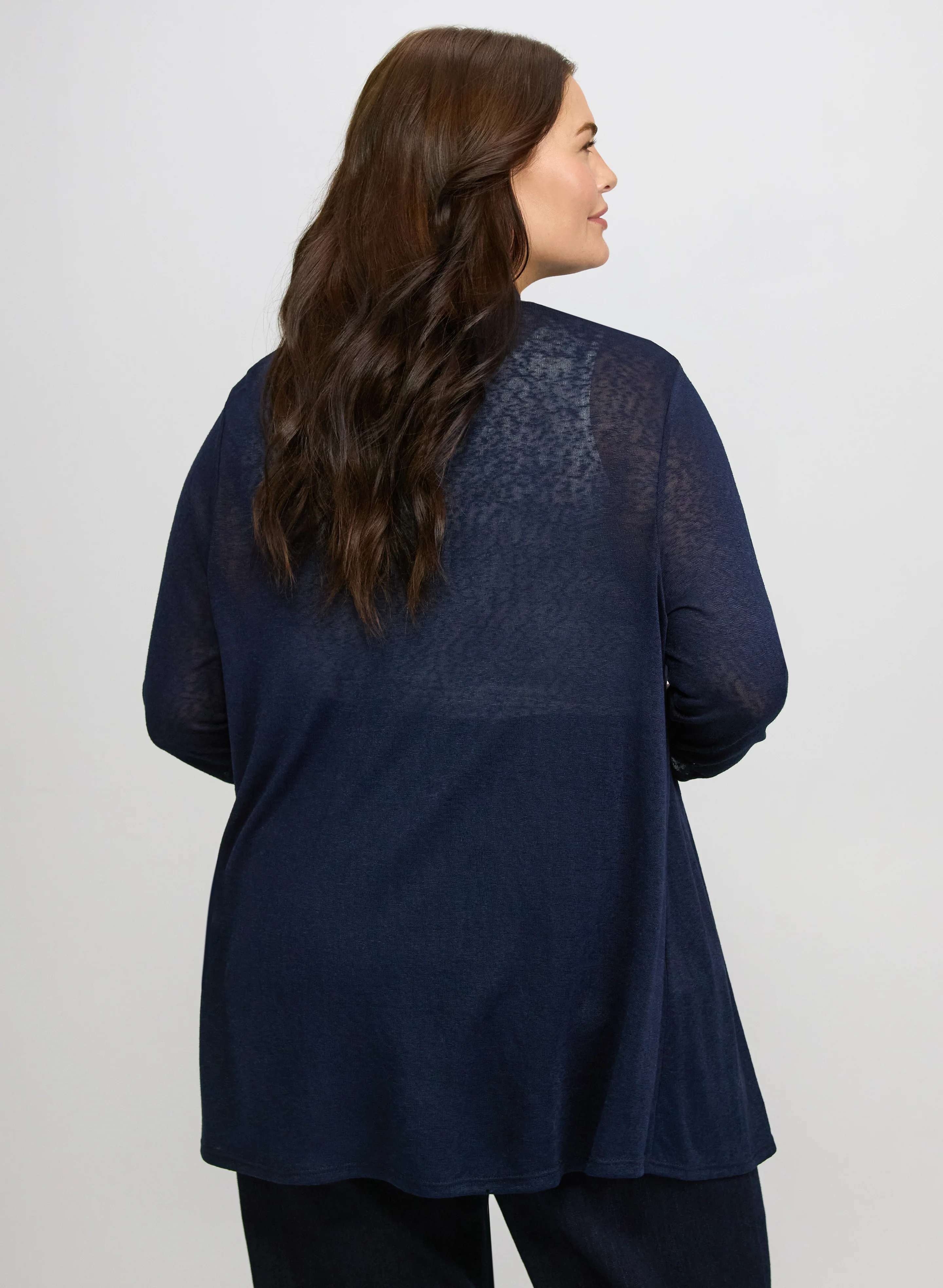 Knit Open-Front Cardigan - Image 4