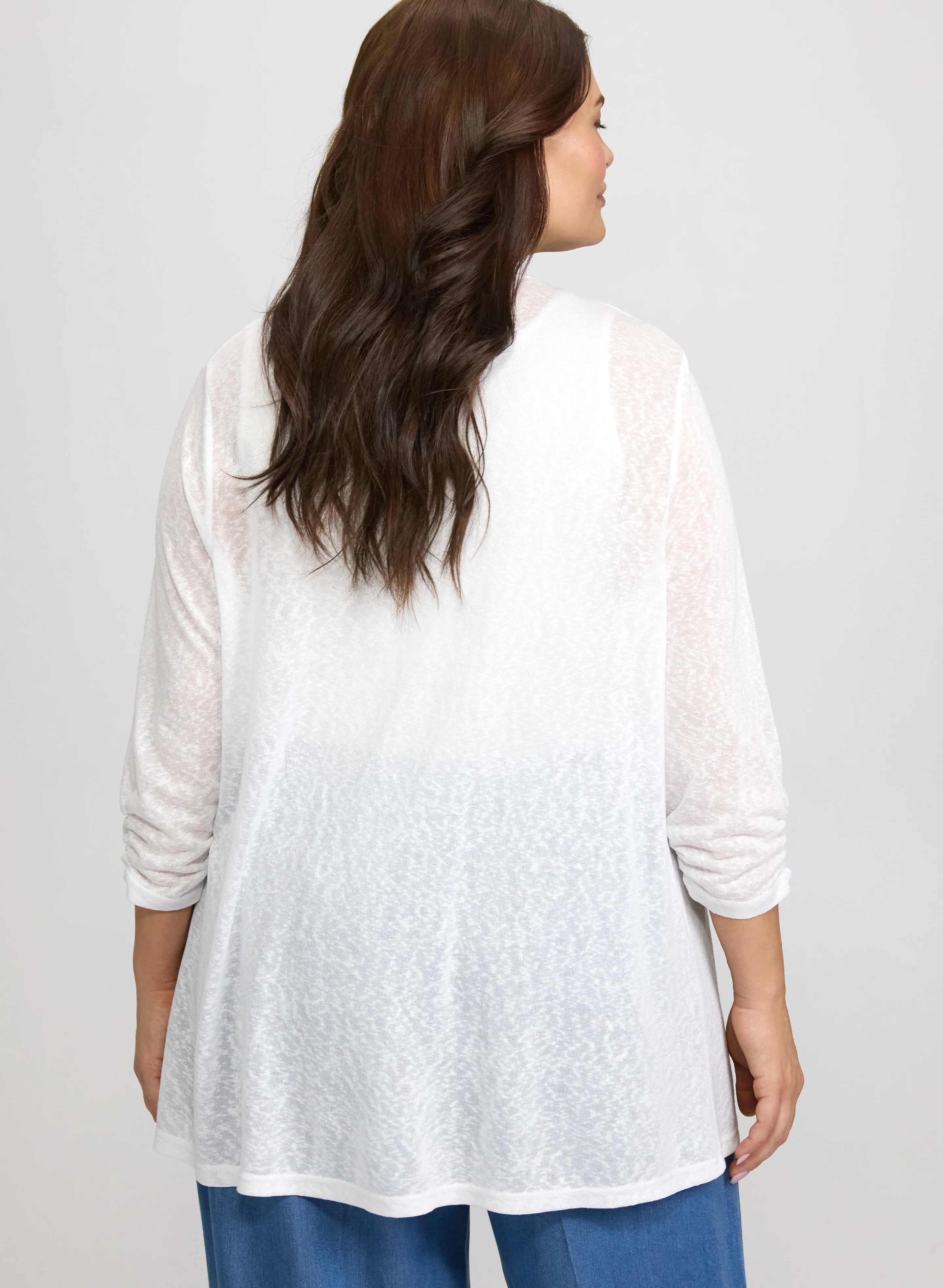 Knit Open-Front Cardigan - Image 4