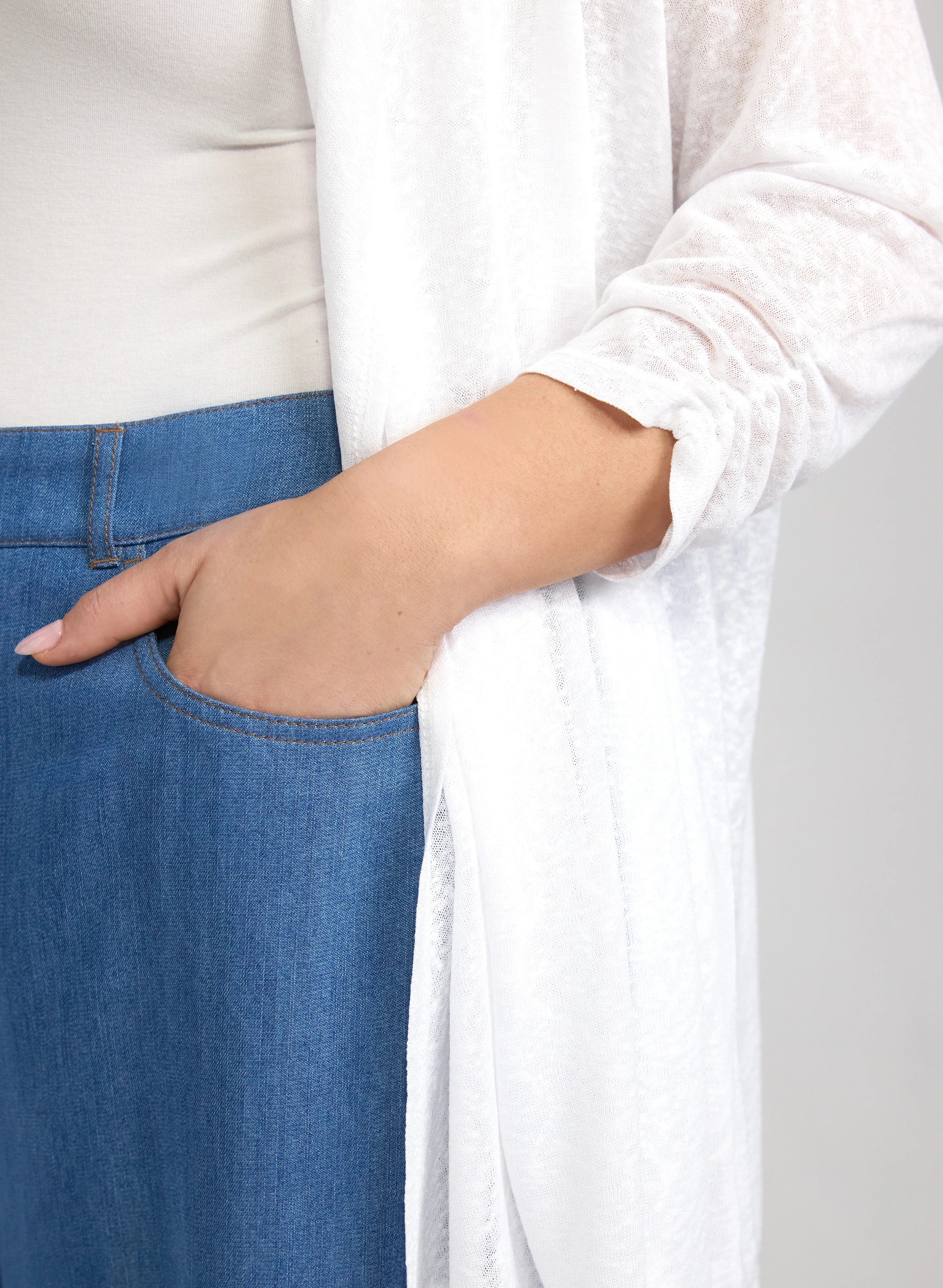 Knit Open-Front Cardigan - Image 5