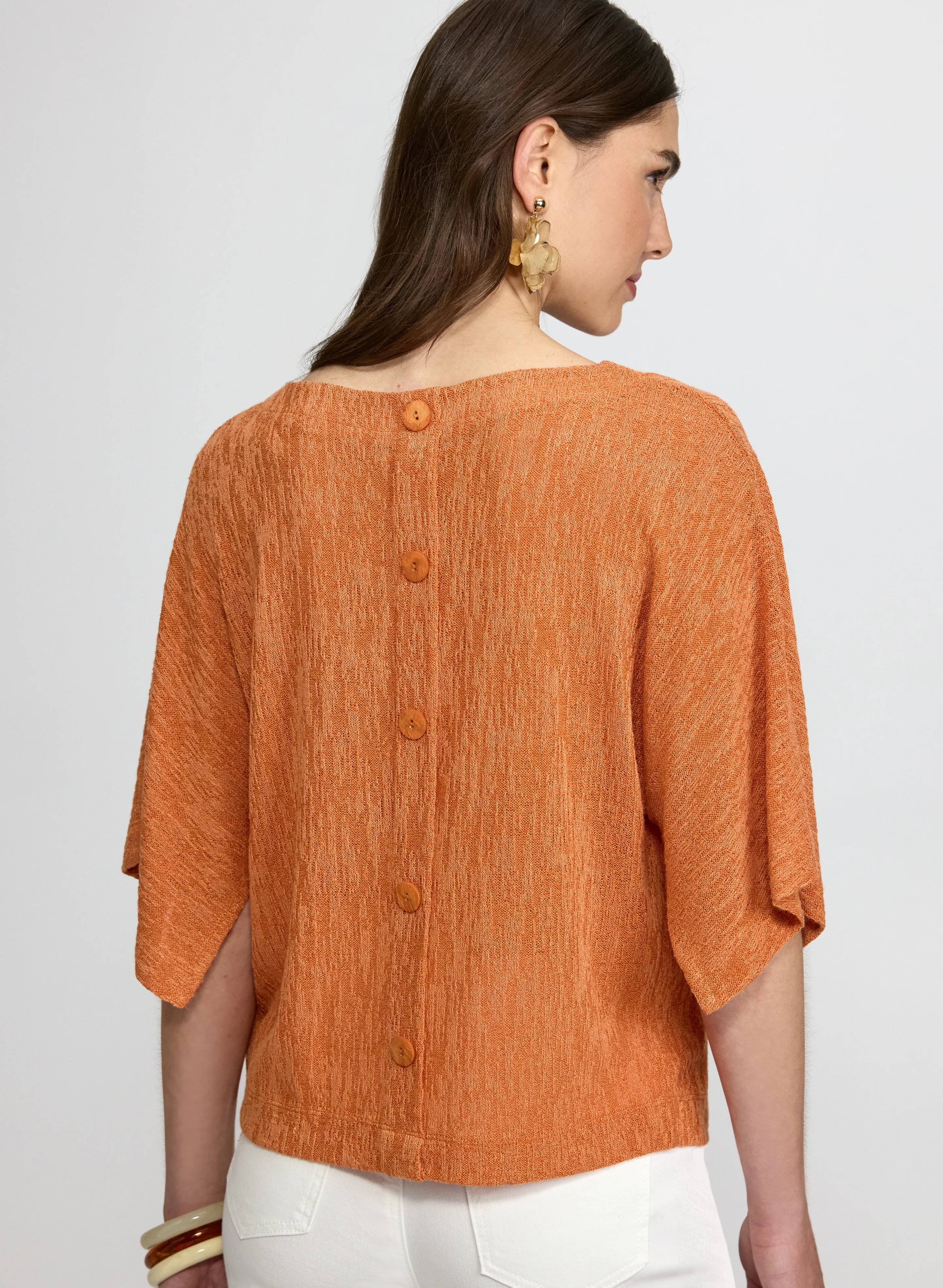 Knit Poncho-Style Top - Image 2
