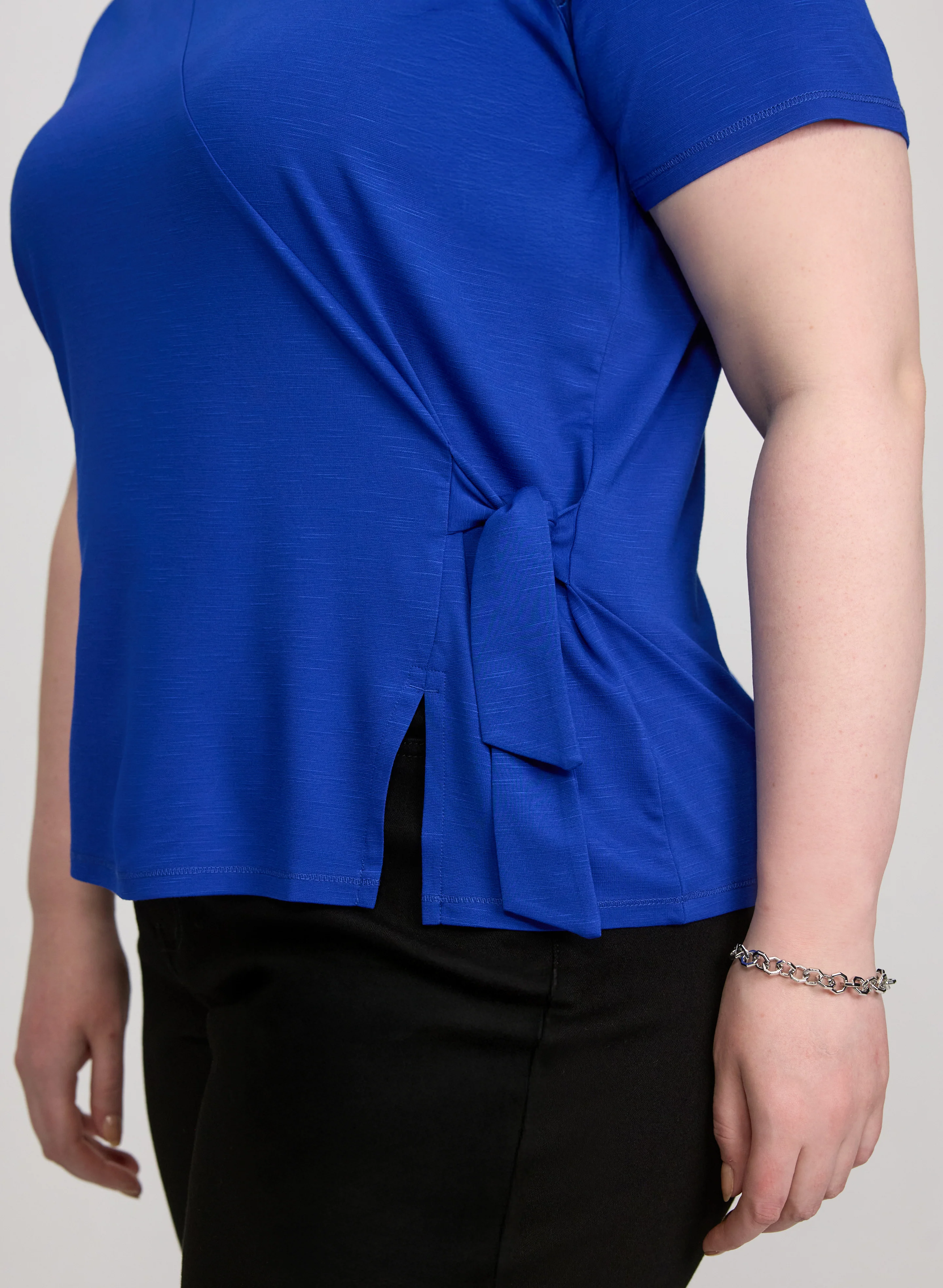 Knot Detail T-Shirt - Image 5