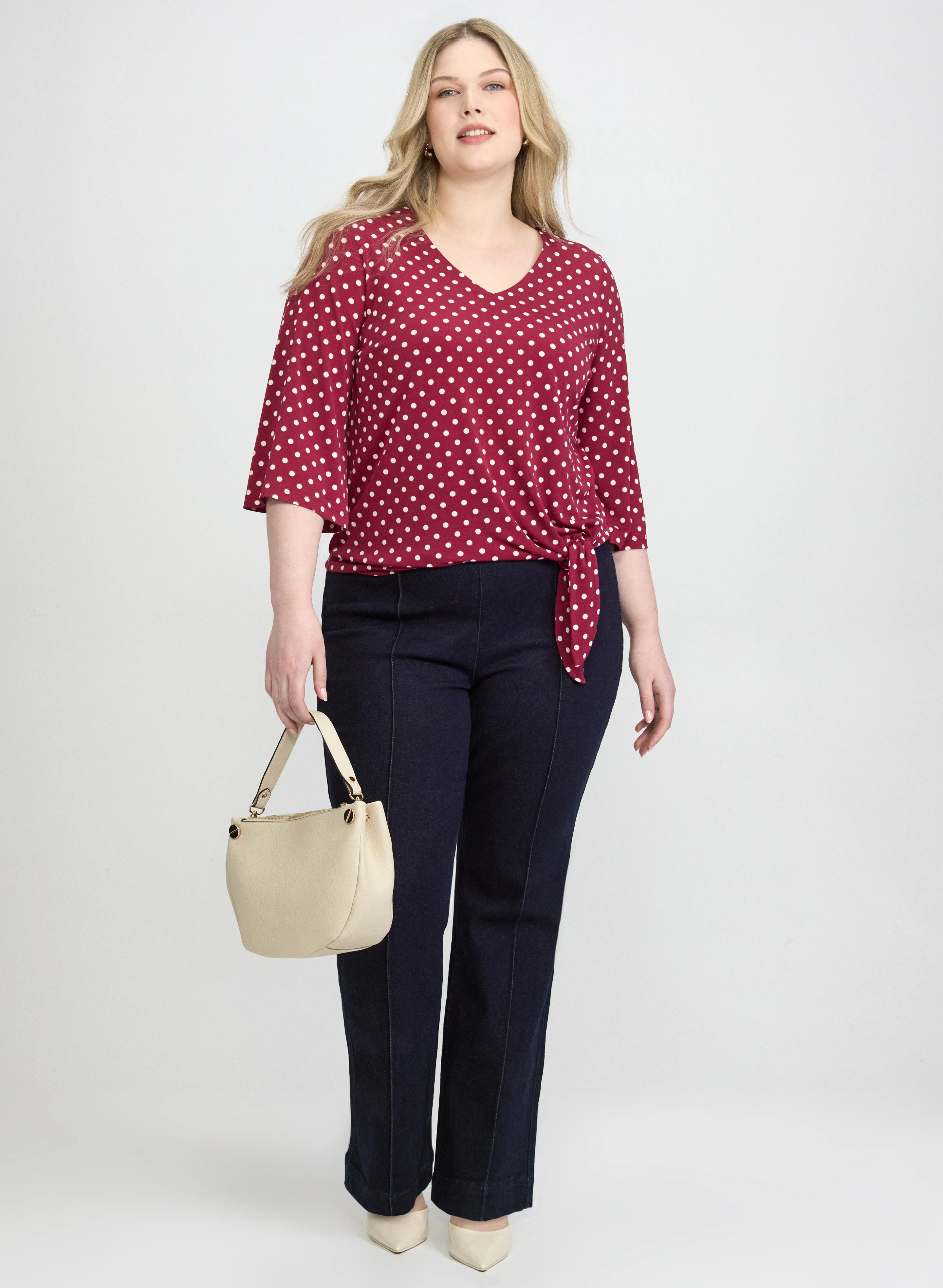 Knotted Polka Dot Top - Image 3