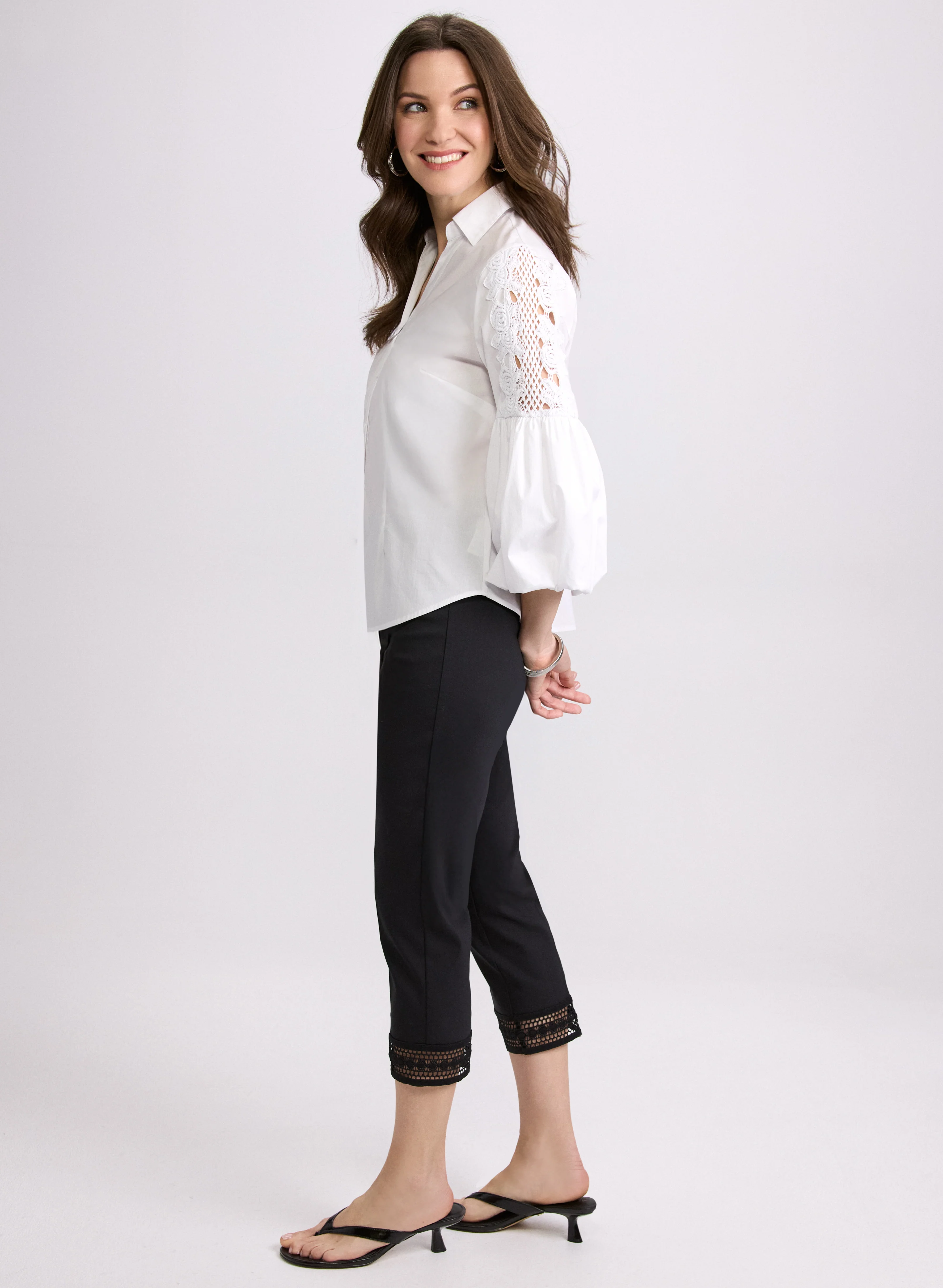 Lace Trim Capris - Image 3