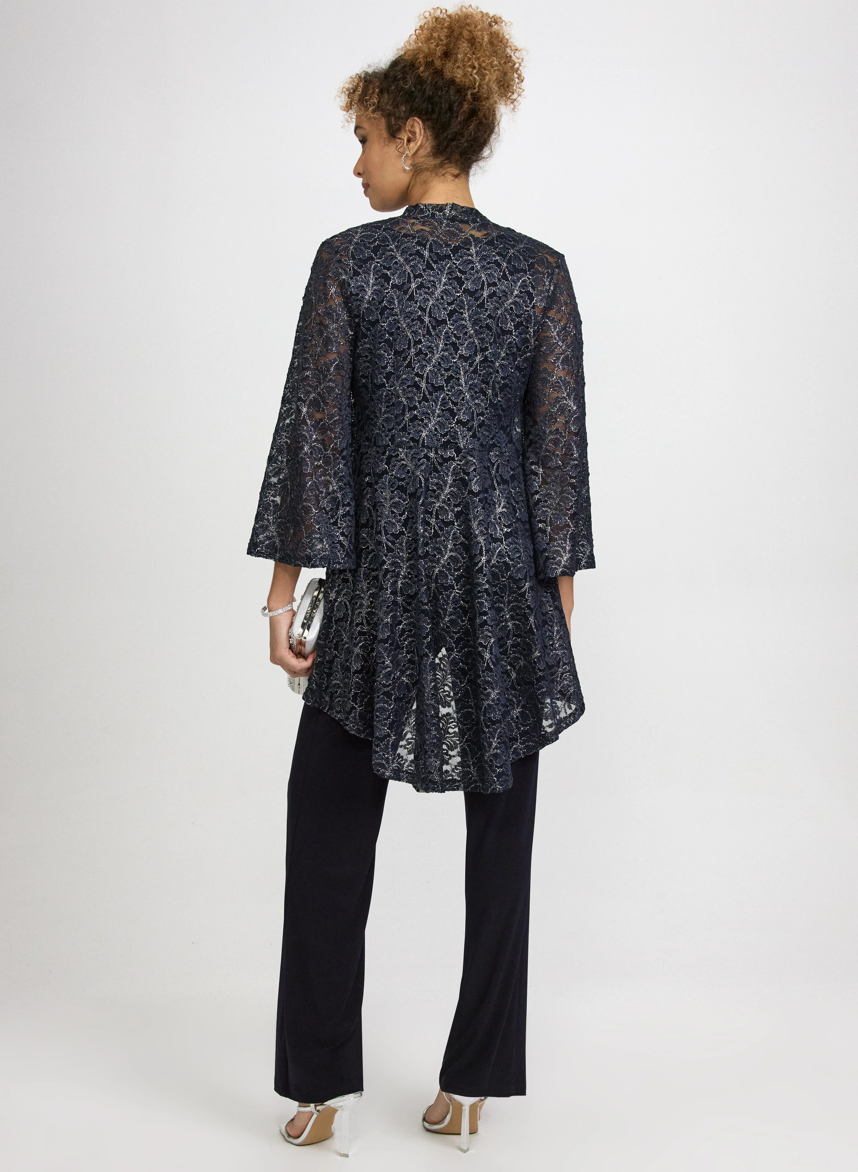 Lace Jacket, Top & Pants Set - Image 4