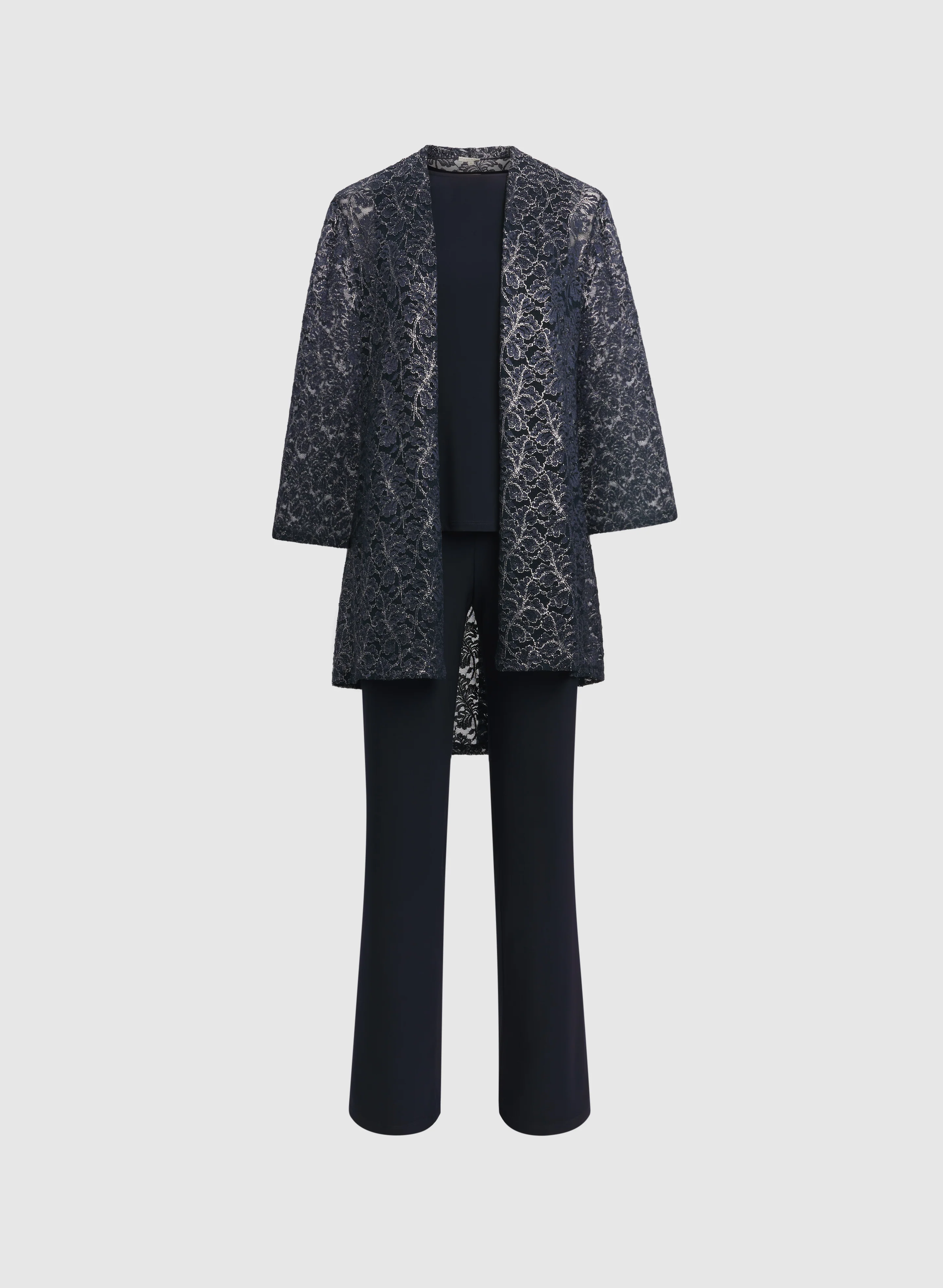 Lace Jacket, Top & Pants Set - Image 5