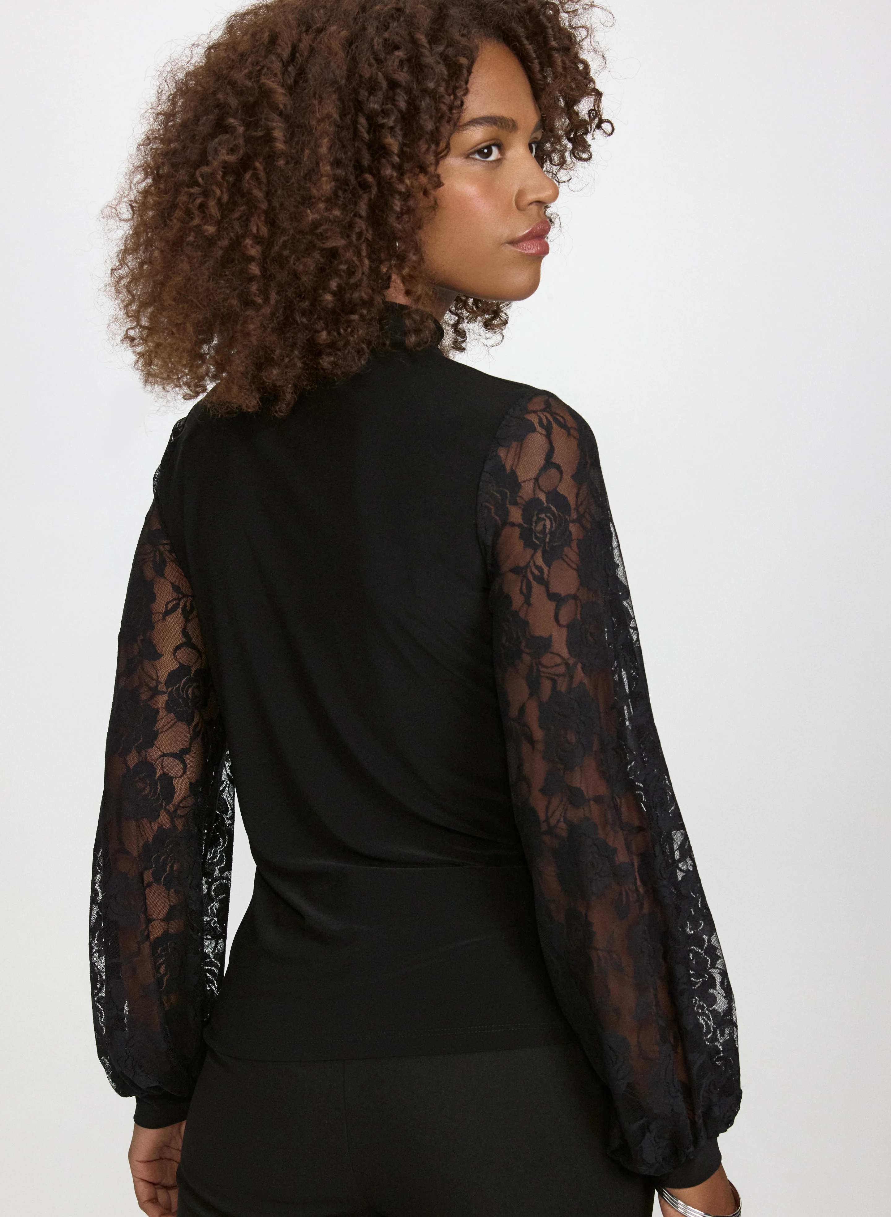 Lace Sleeve Top - Image 4