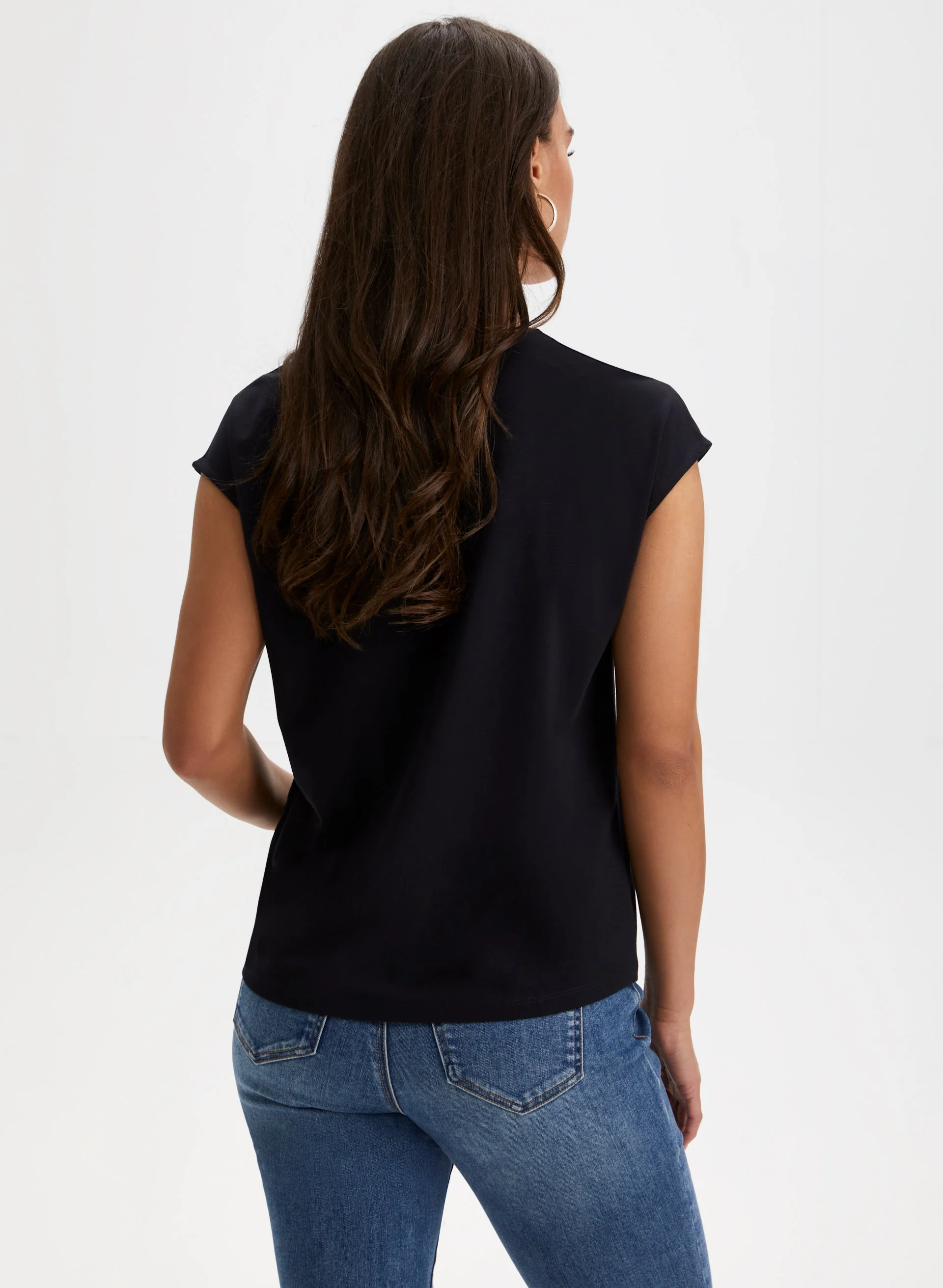 Lace Trim Tee - Image 4