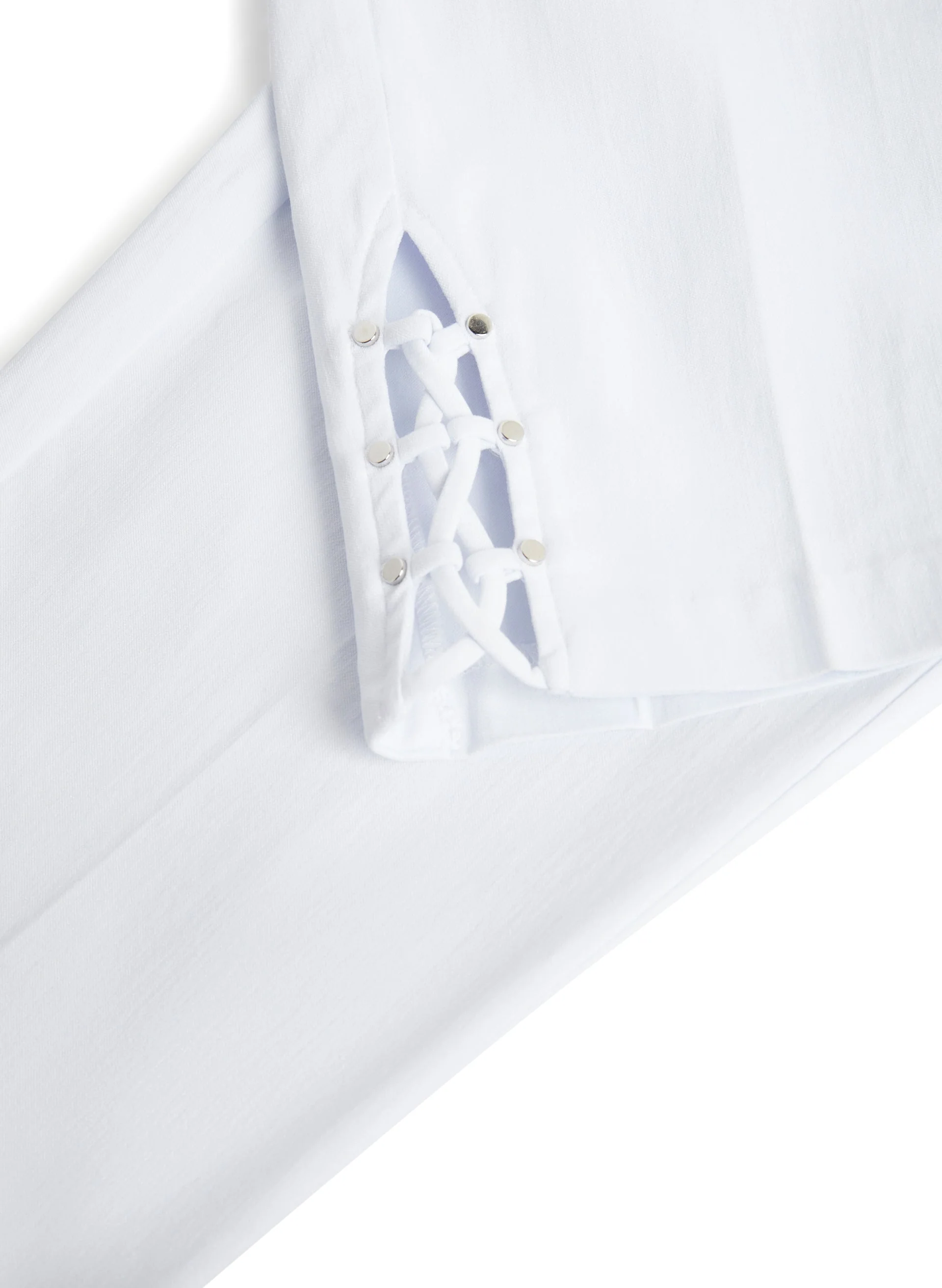Lace-Up Detail Capri Pants - Image 7