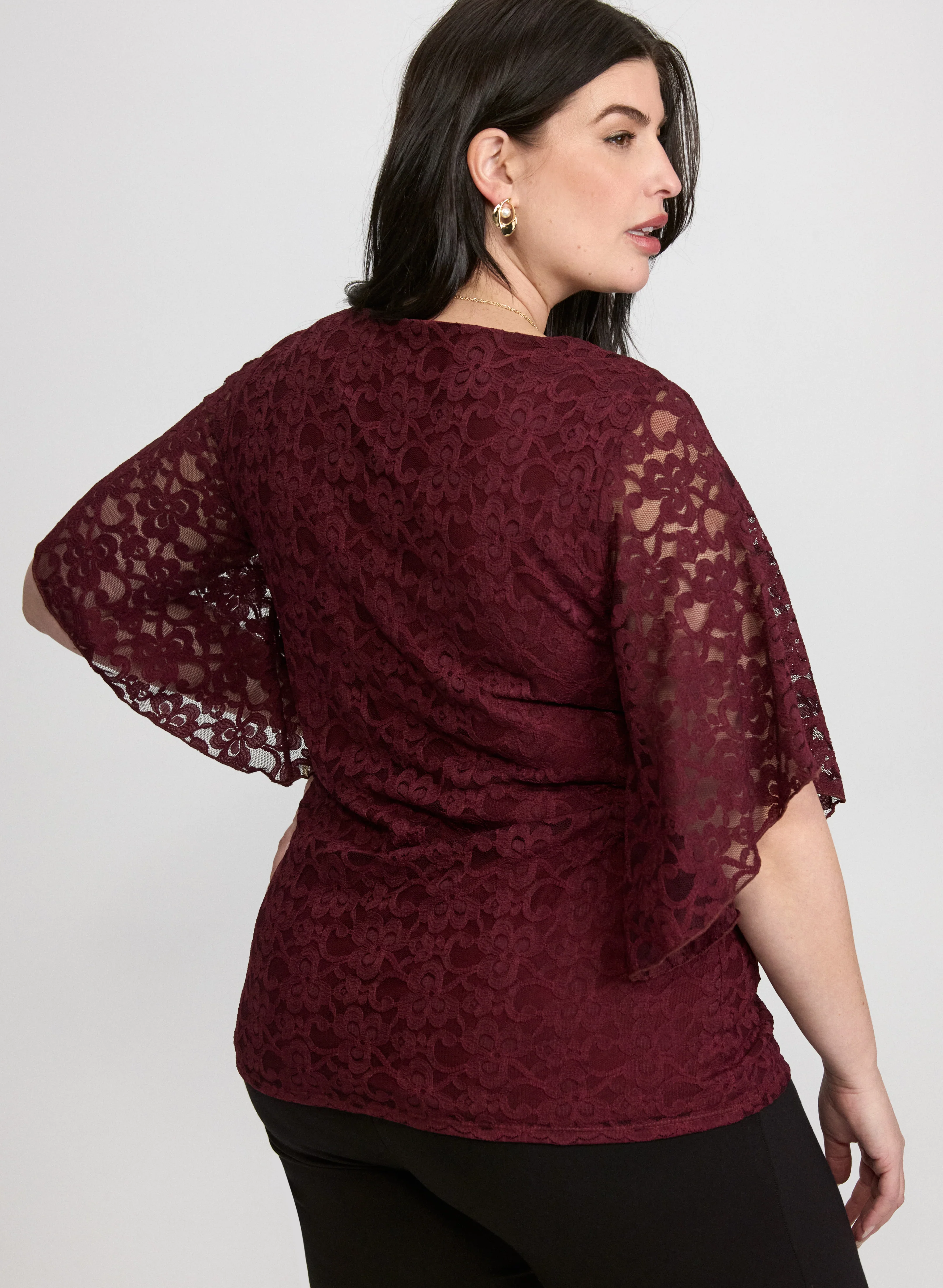 Lace V-Neck Blouse - Image 4