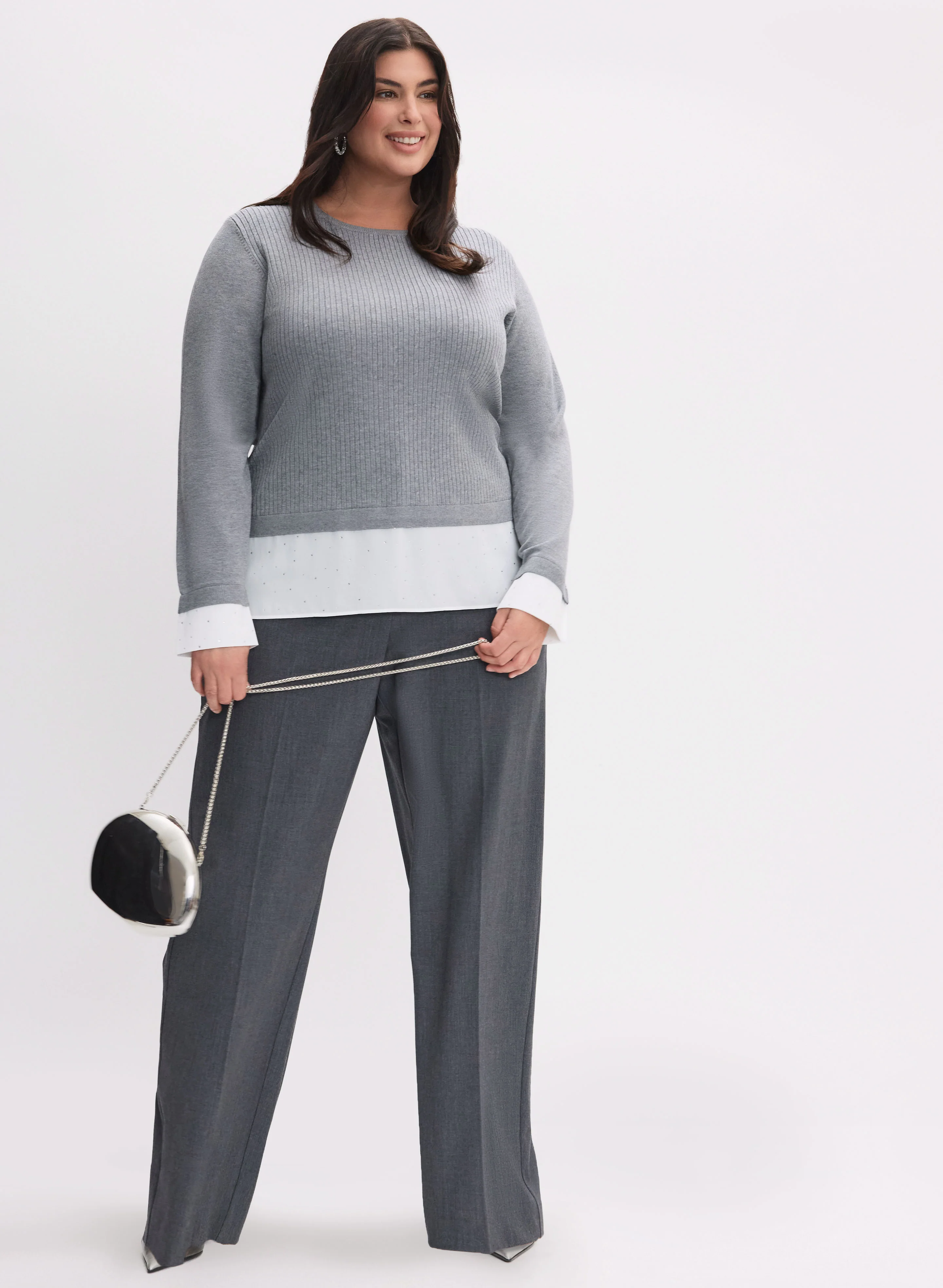 Layered Knit Sweater - Image 3