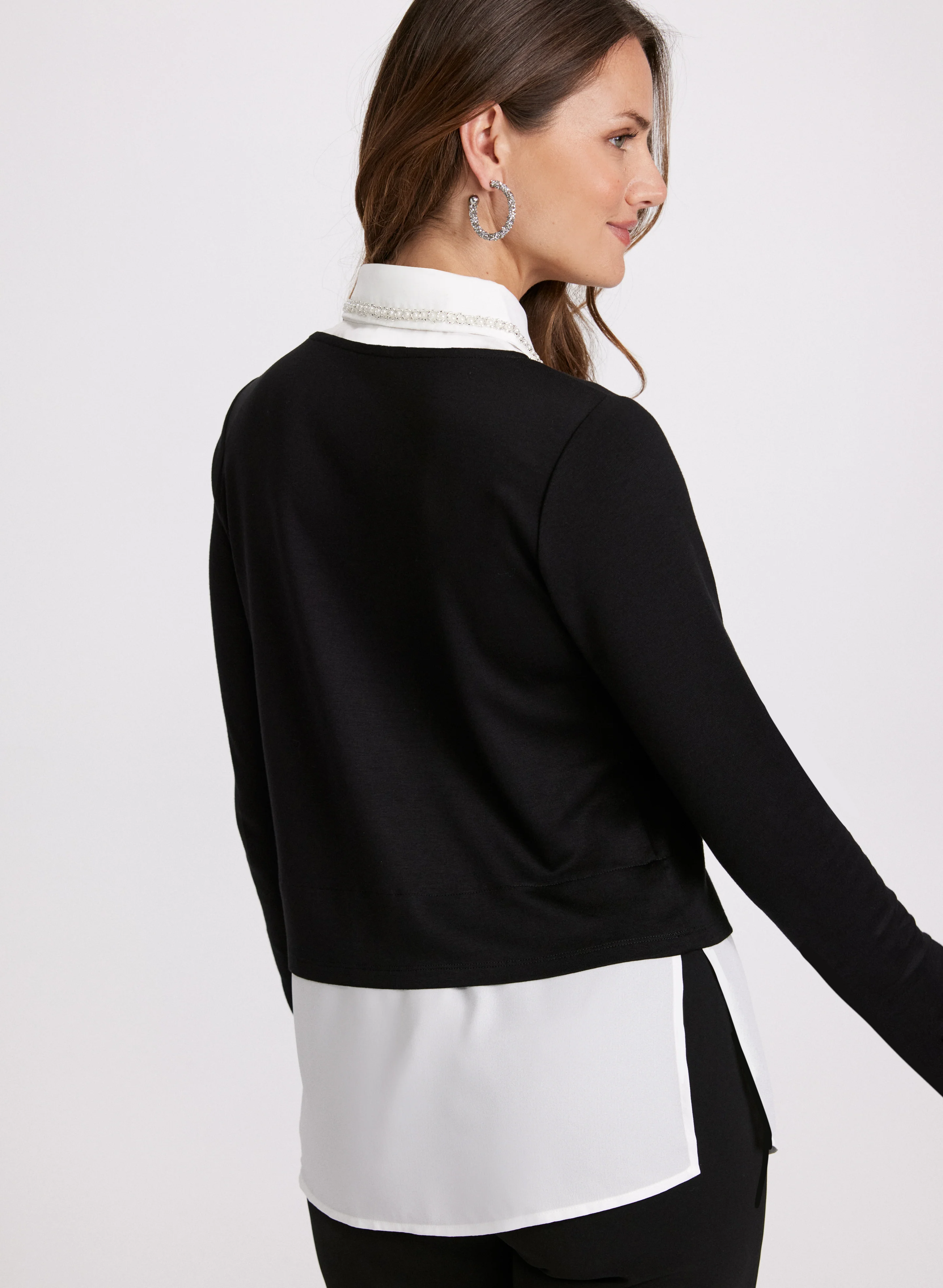 Layered Poplin Top - Image 4