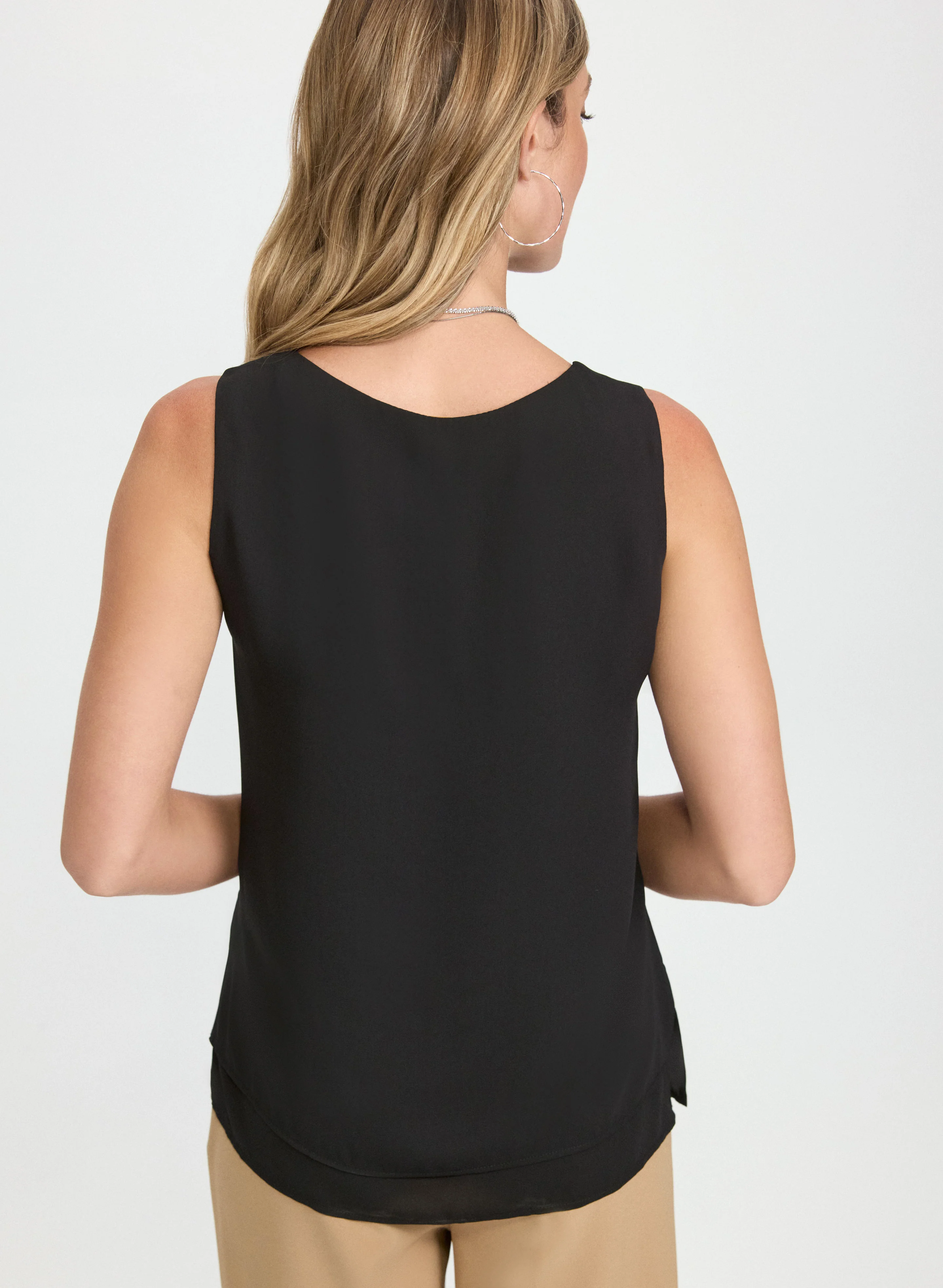 Layered Sleeveless Blouse - Image 4