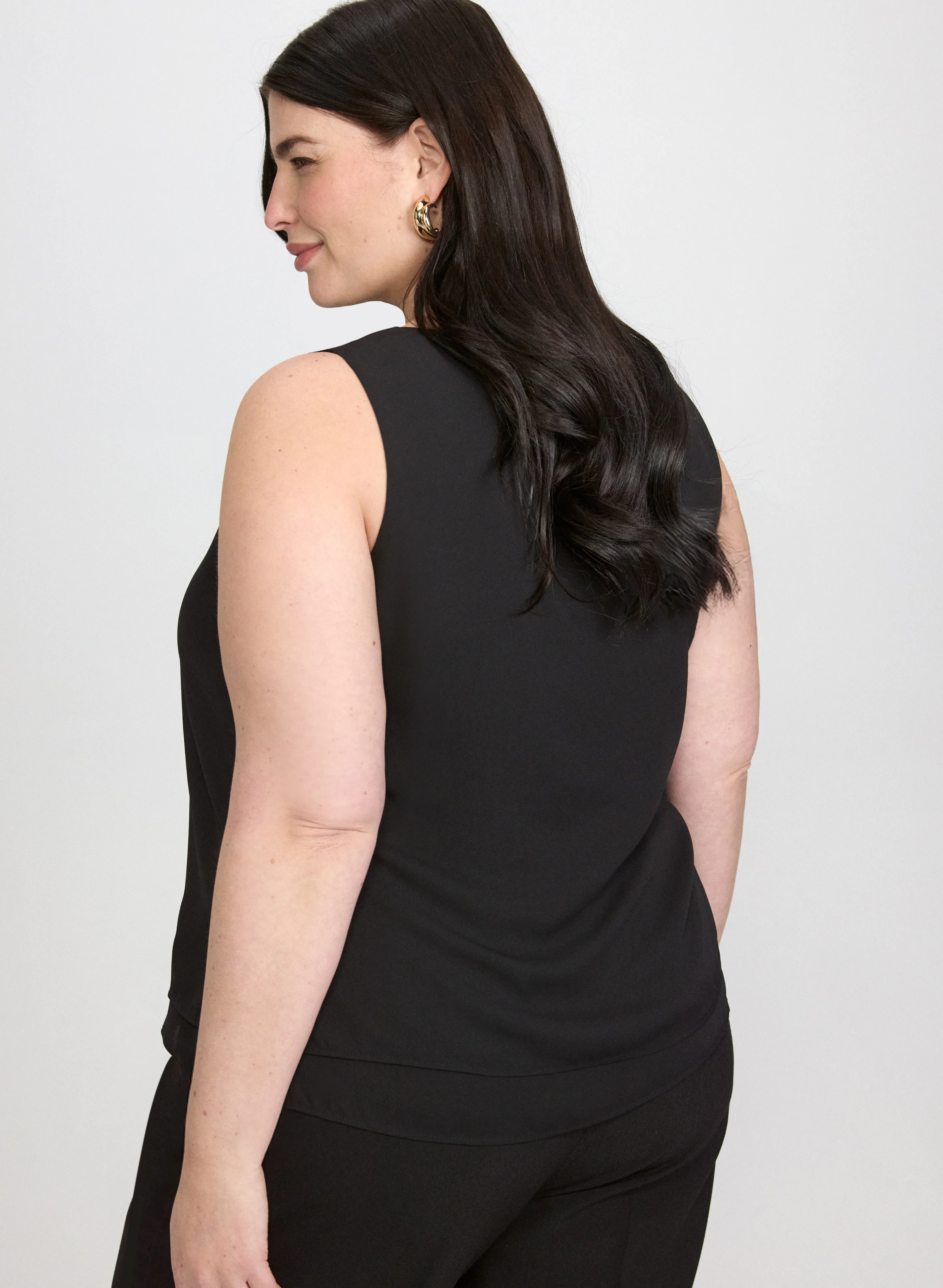 Layered Sleeveless Blouse - Image 9