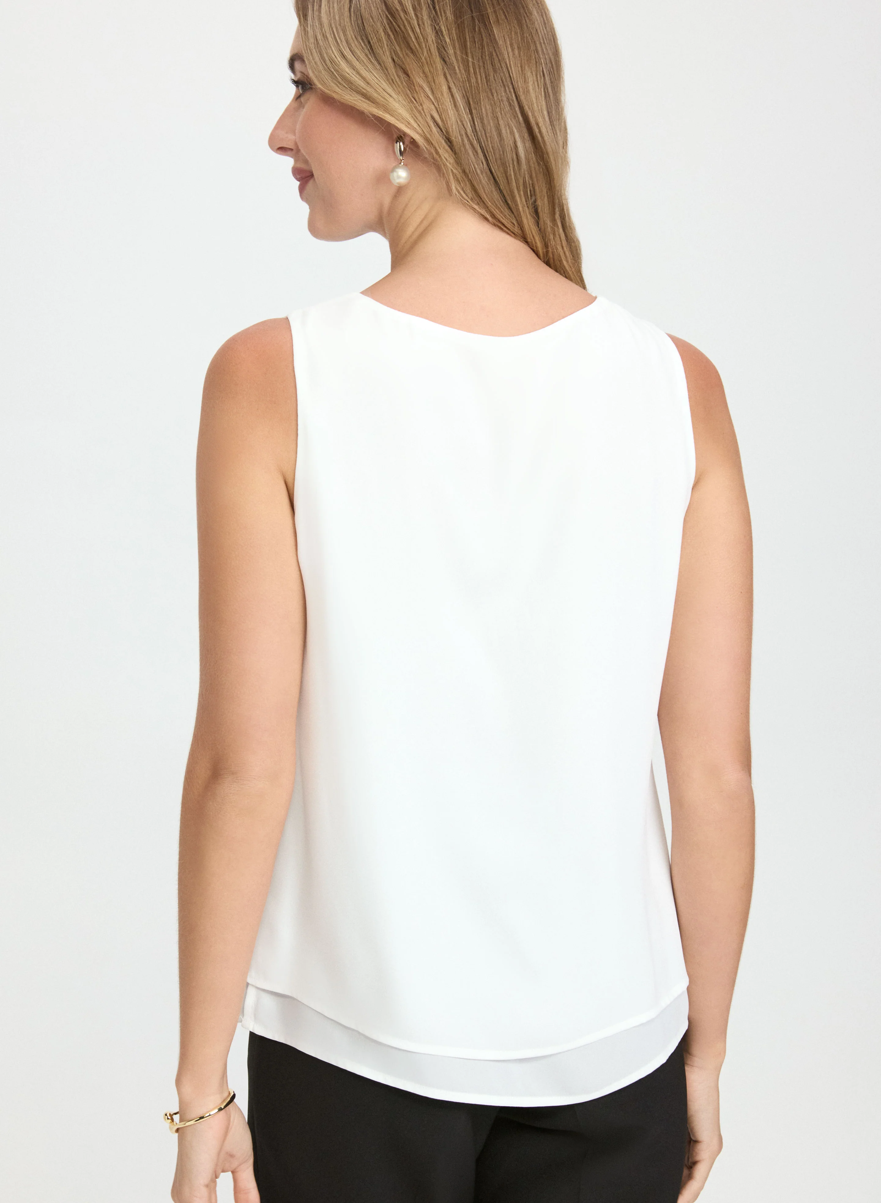 Layered Sleeveless Blouse - Image 4