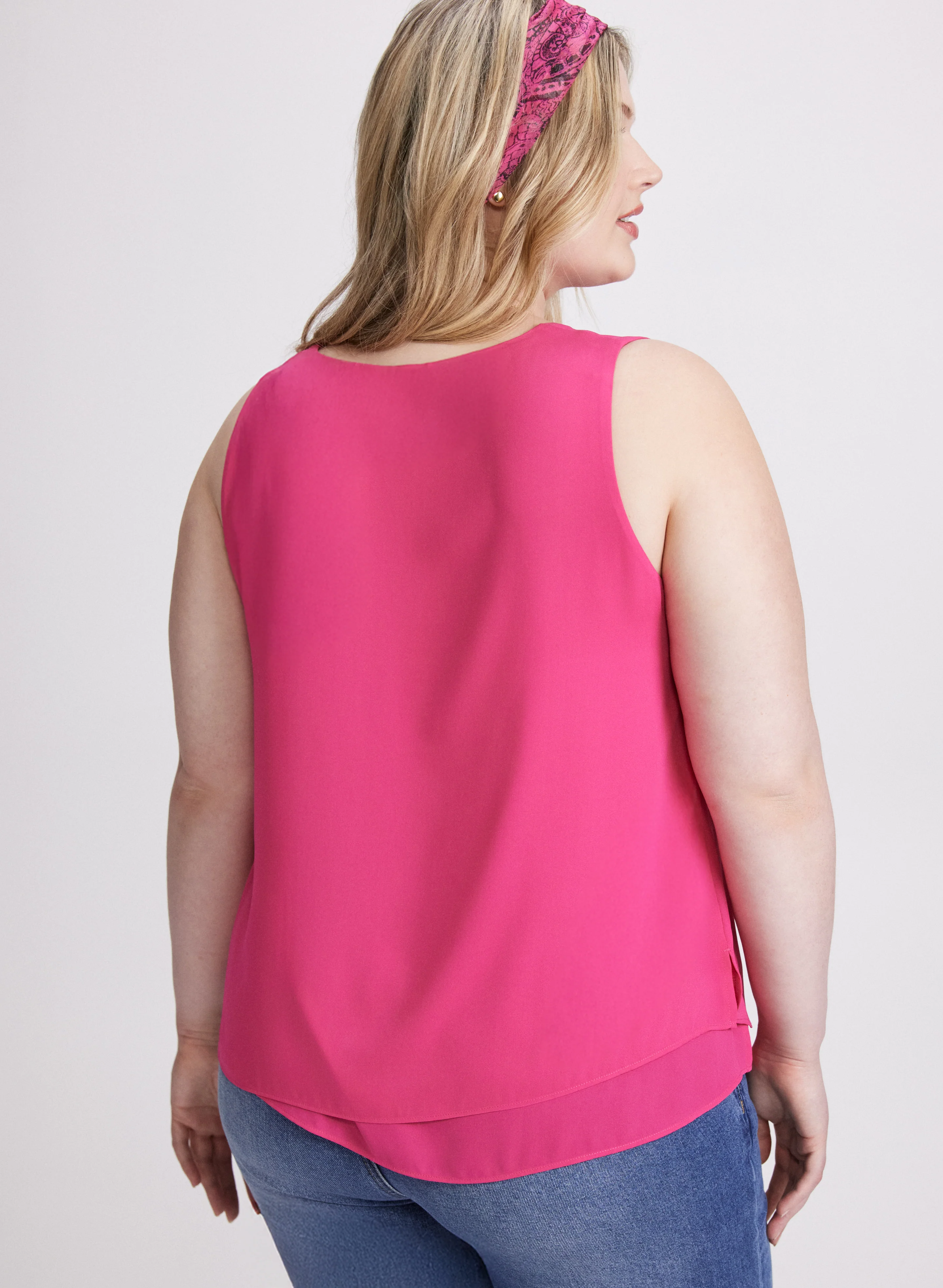 Layered Sleeveless Blouse - Image 4