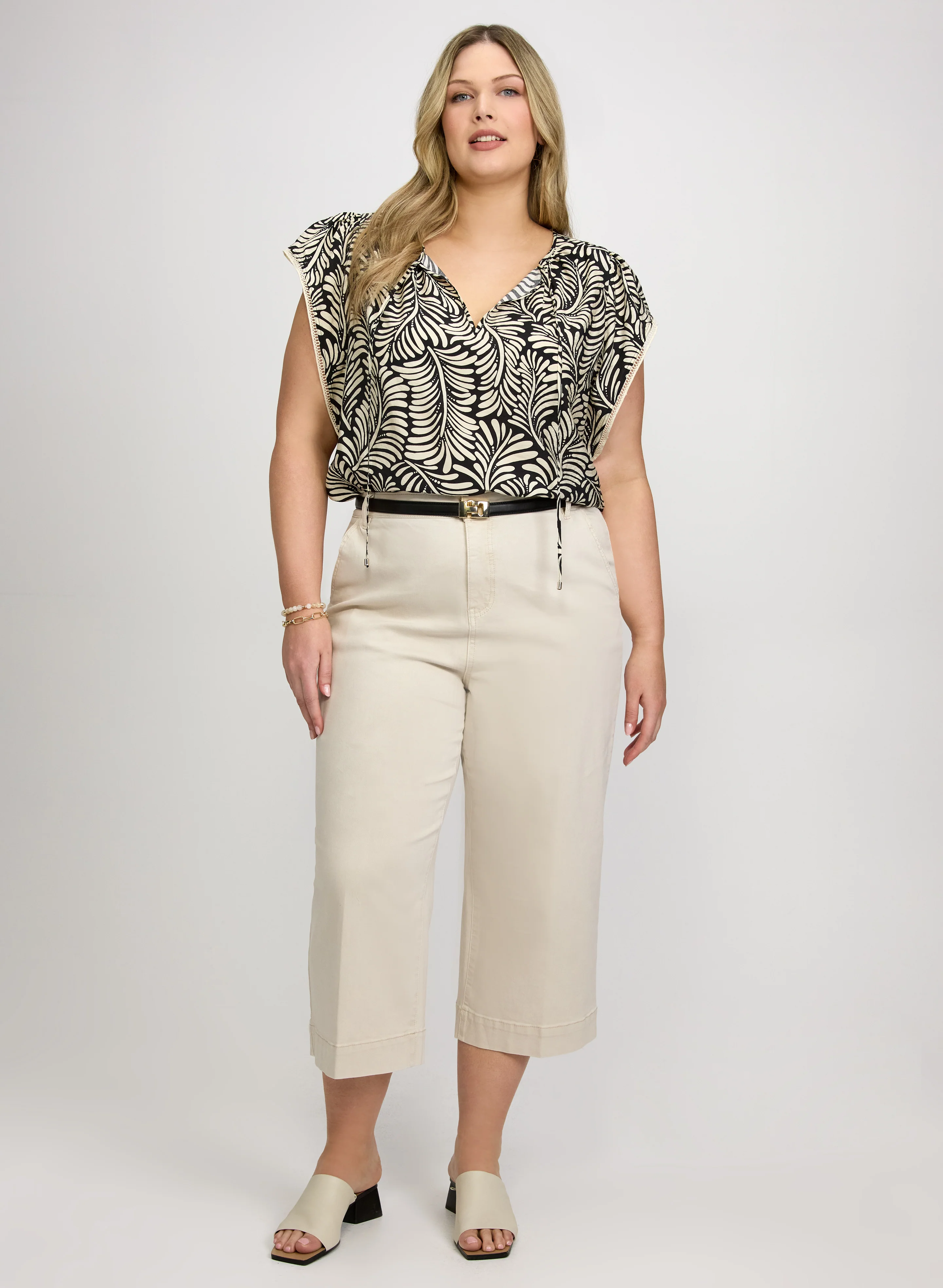 Leaf Print Blouse - Image 3