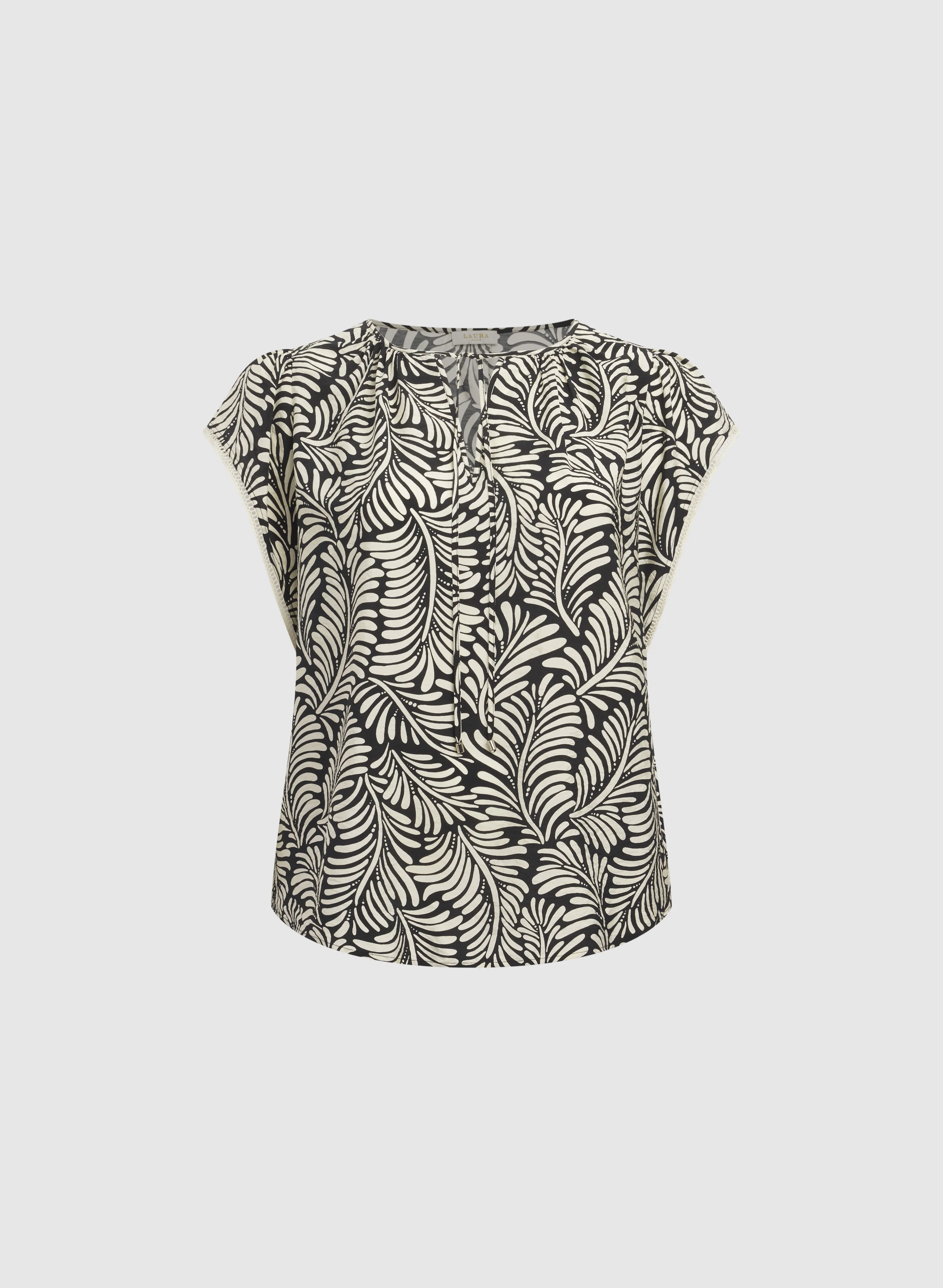 Leaf Print Blouse - Image 6