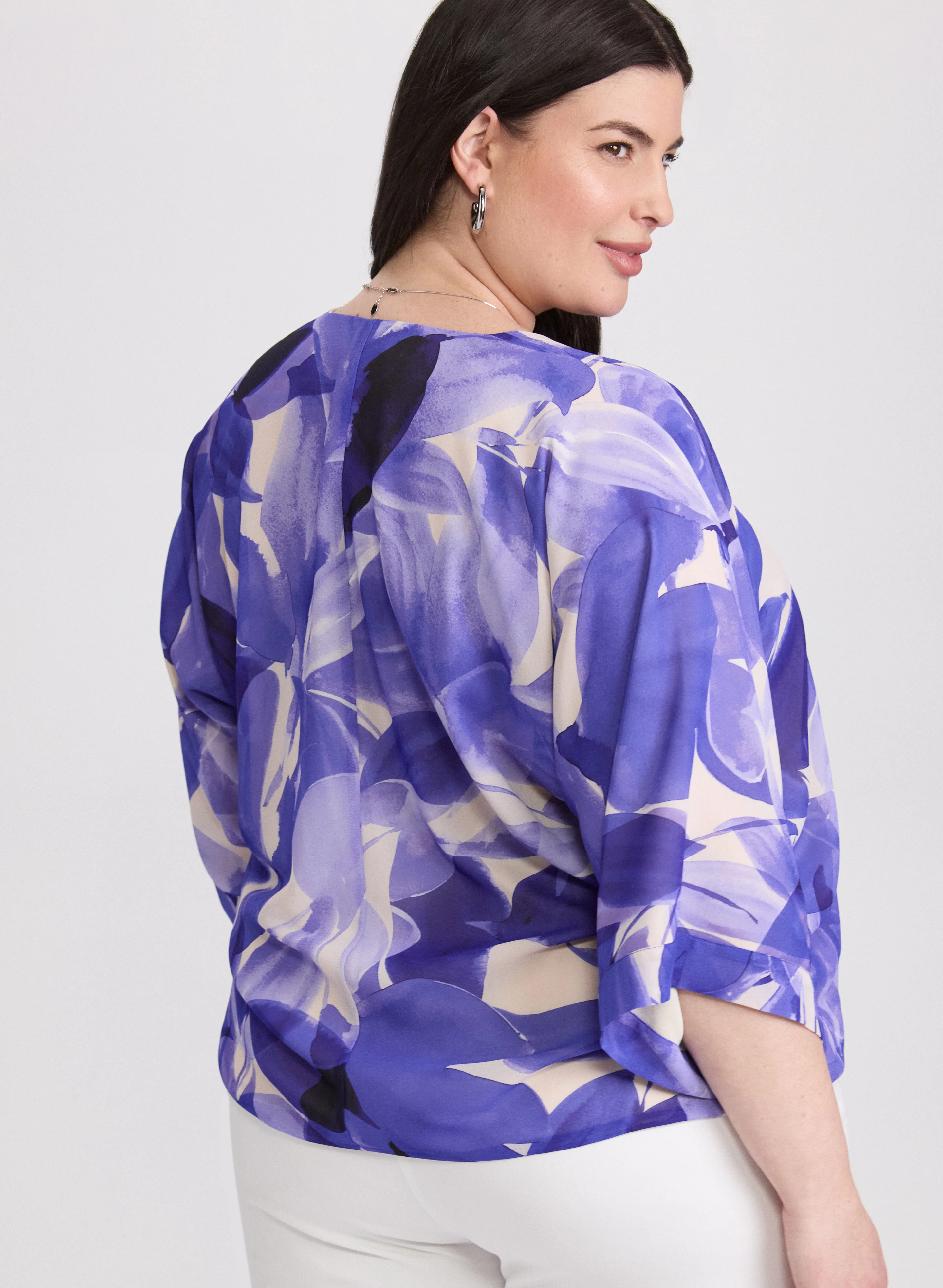 Leaf Print Blouse - Image 3