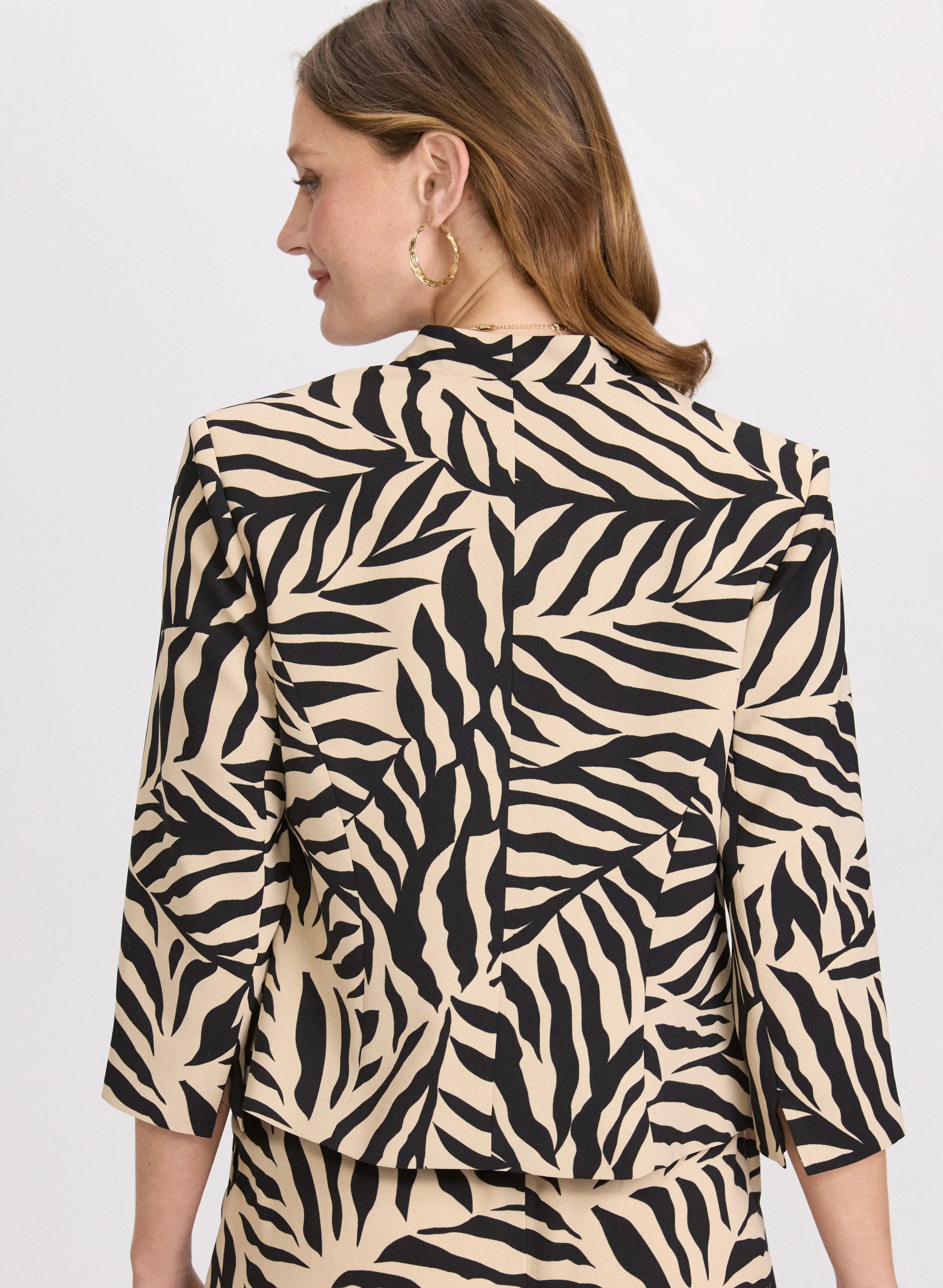 Leaf Print Jacket - Image 4