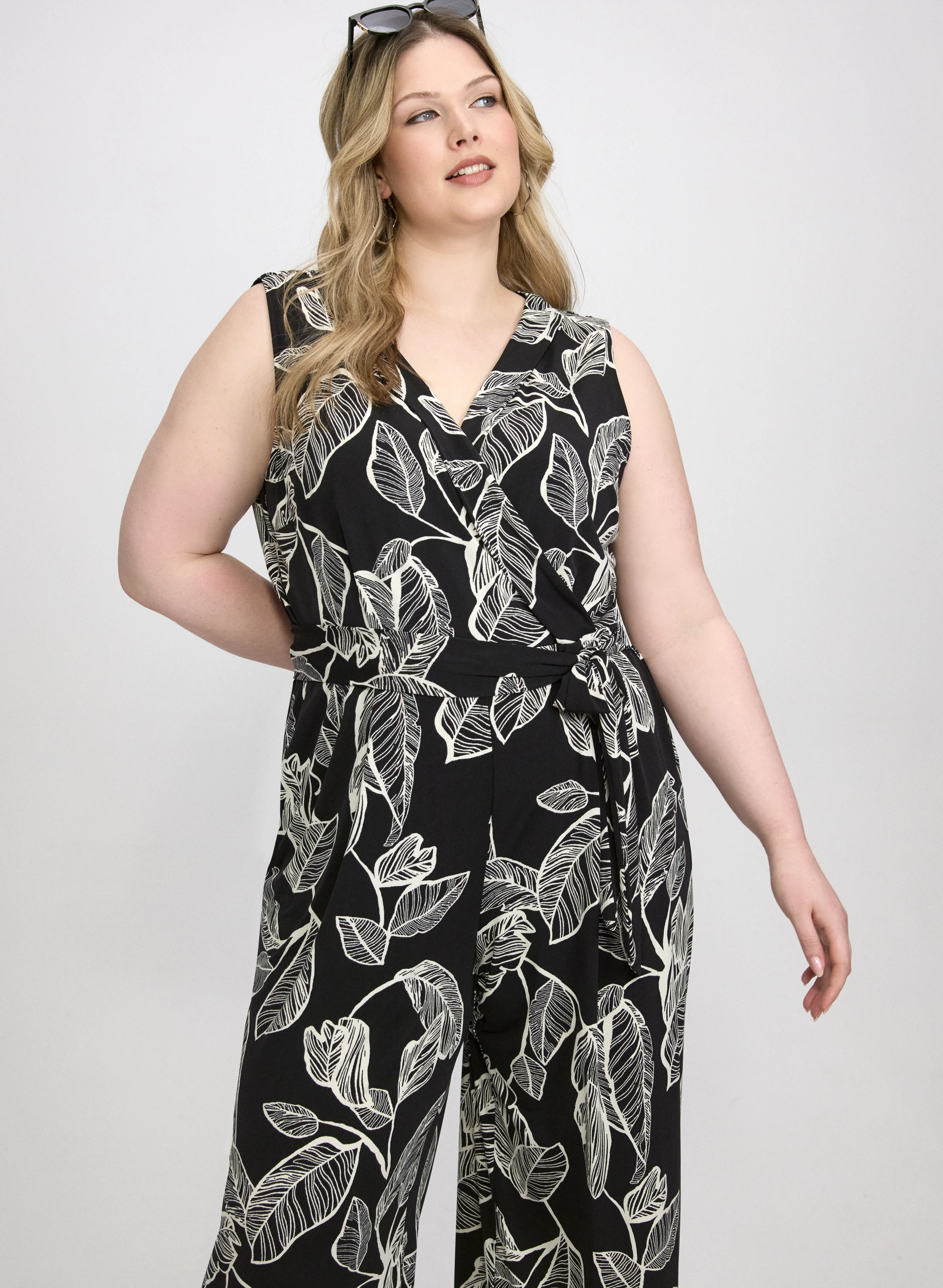 Leaf Print Jumpsuit - Image 4