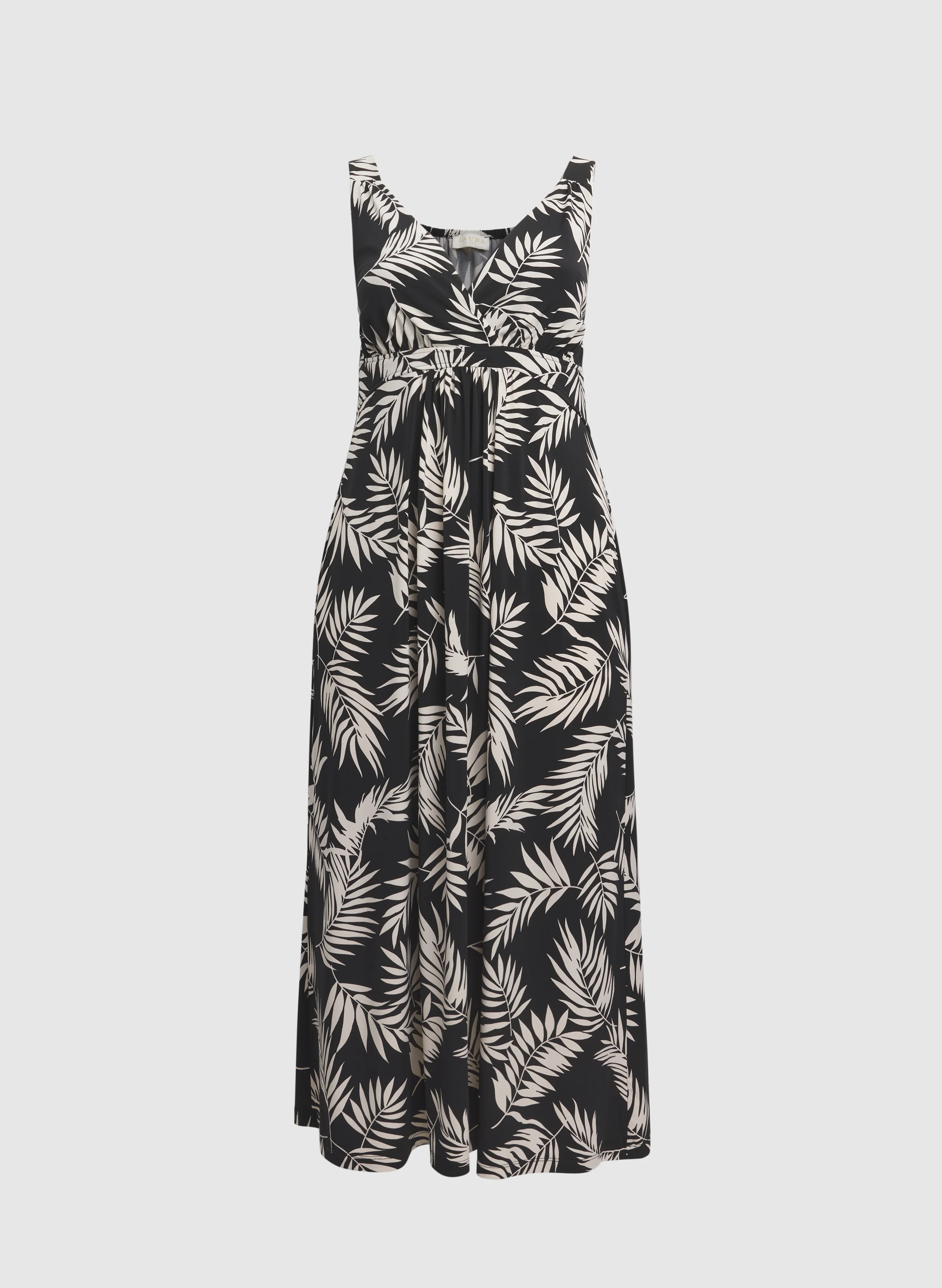 Leaf Print Maxi Dress - Image 5