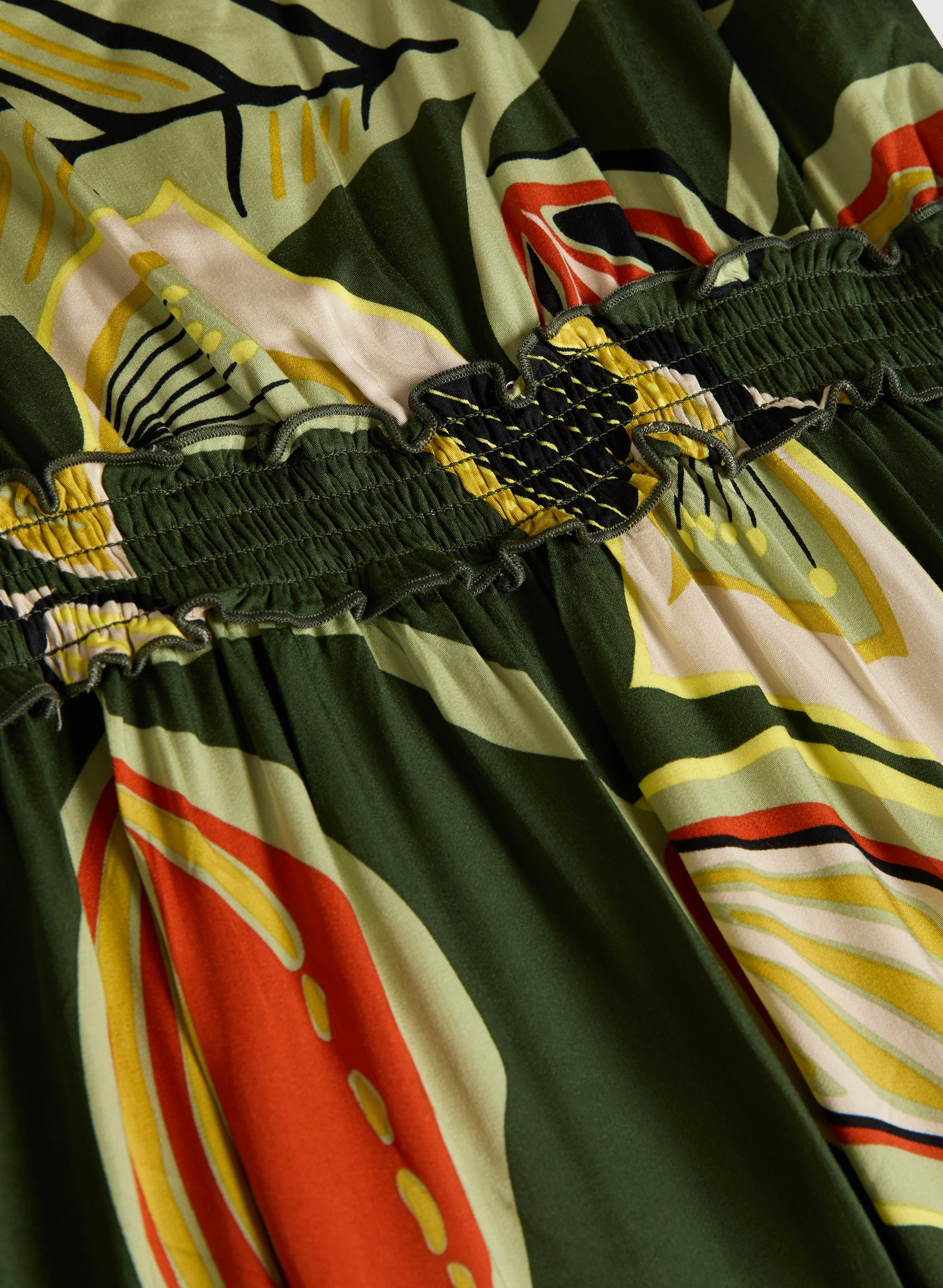 Leaf Print Maxi Dress - Image 6