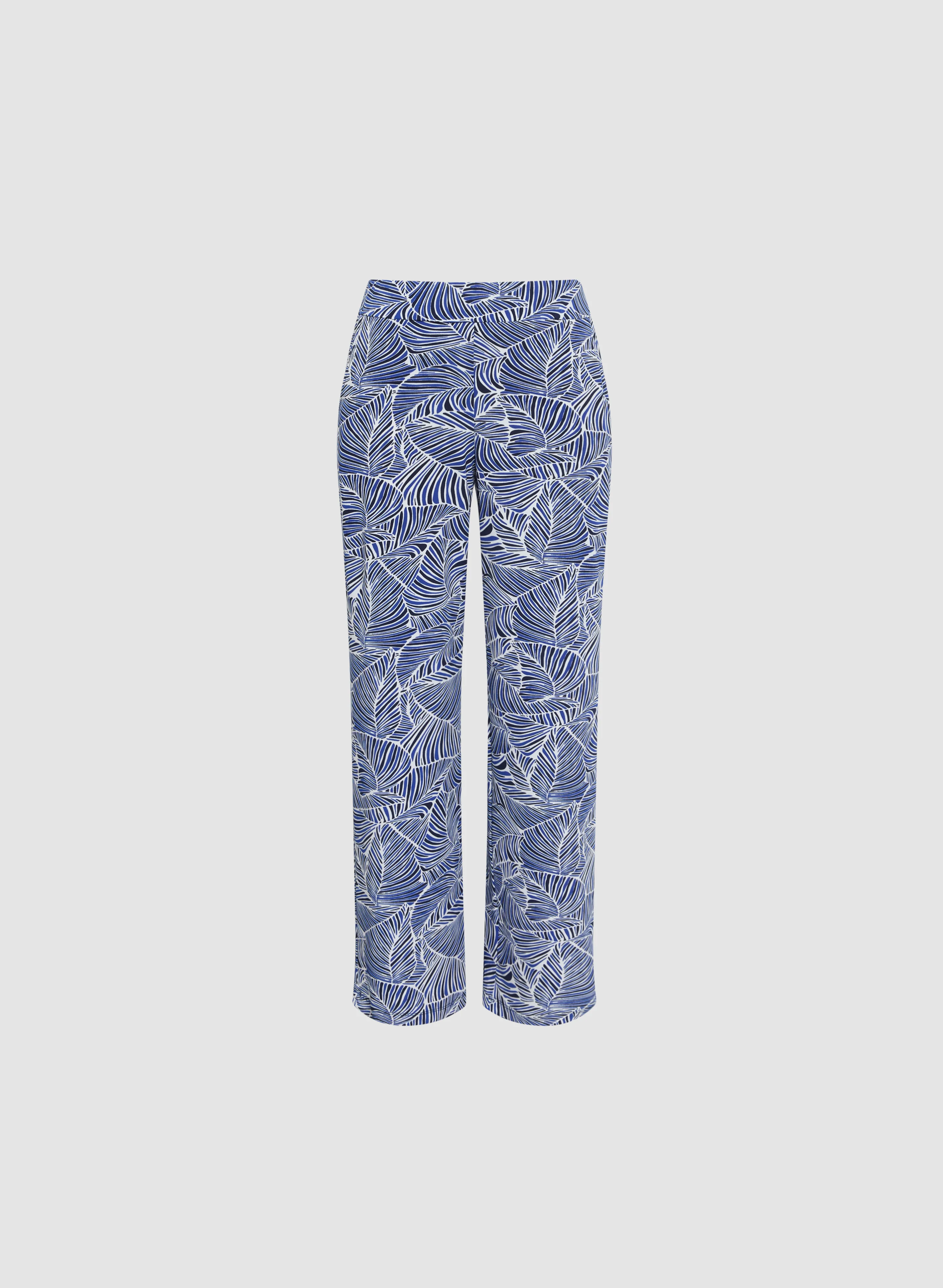 Leaf Print Pull-On Pants - Image 6