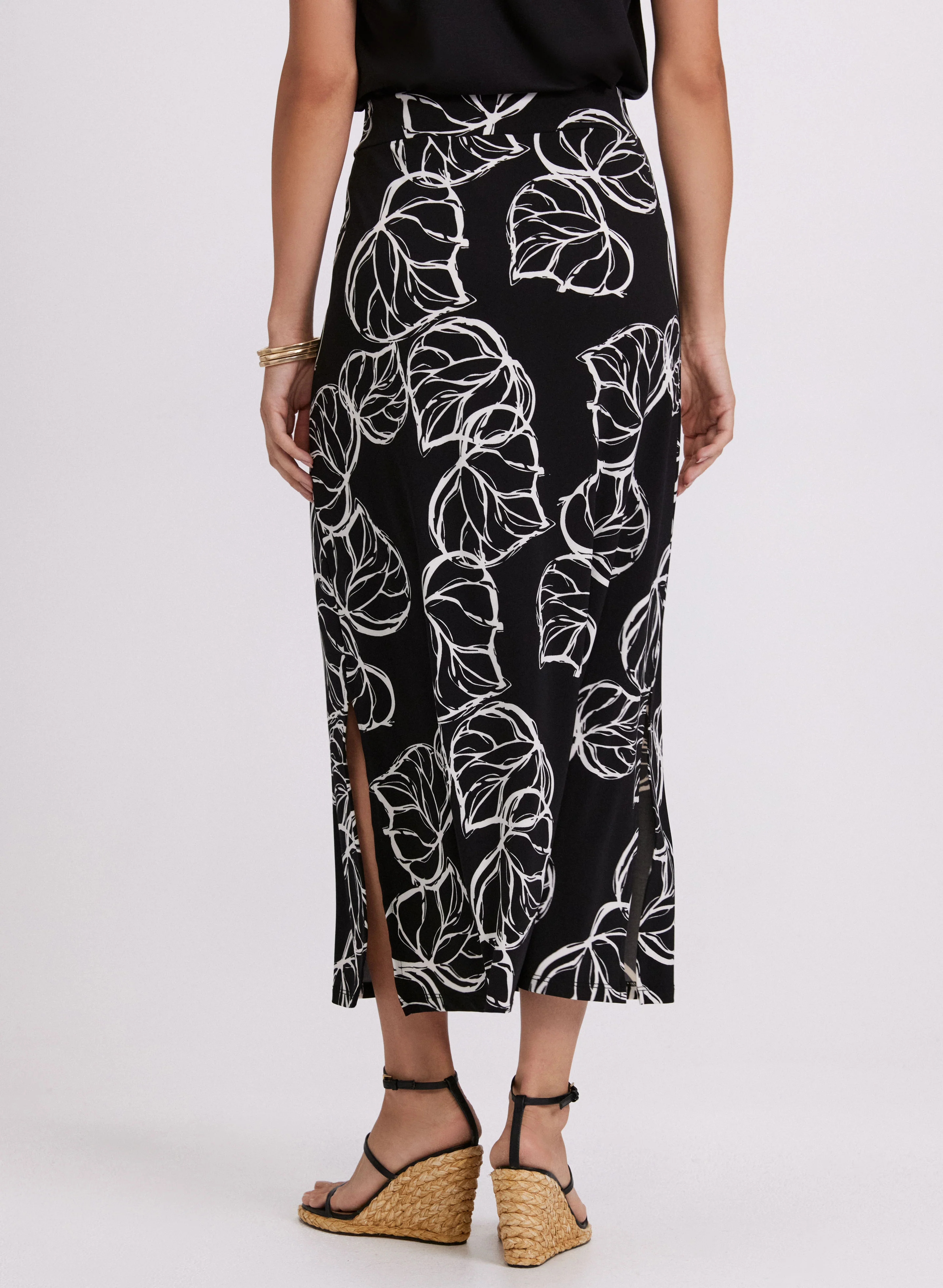 Leaf Print Skirt - Image 2