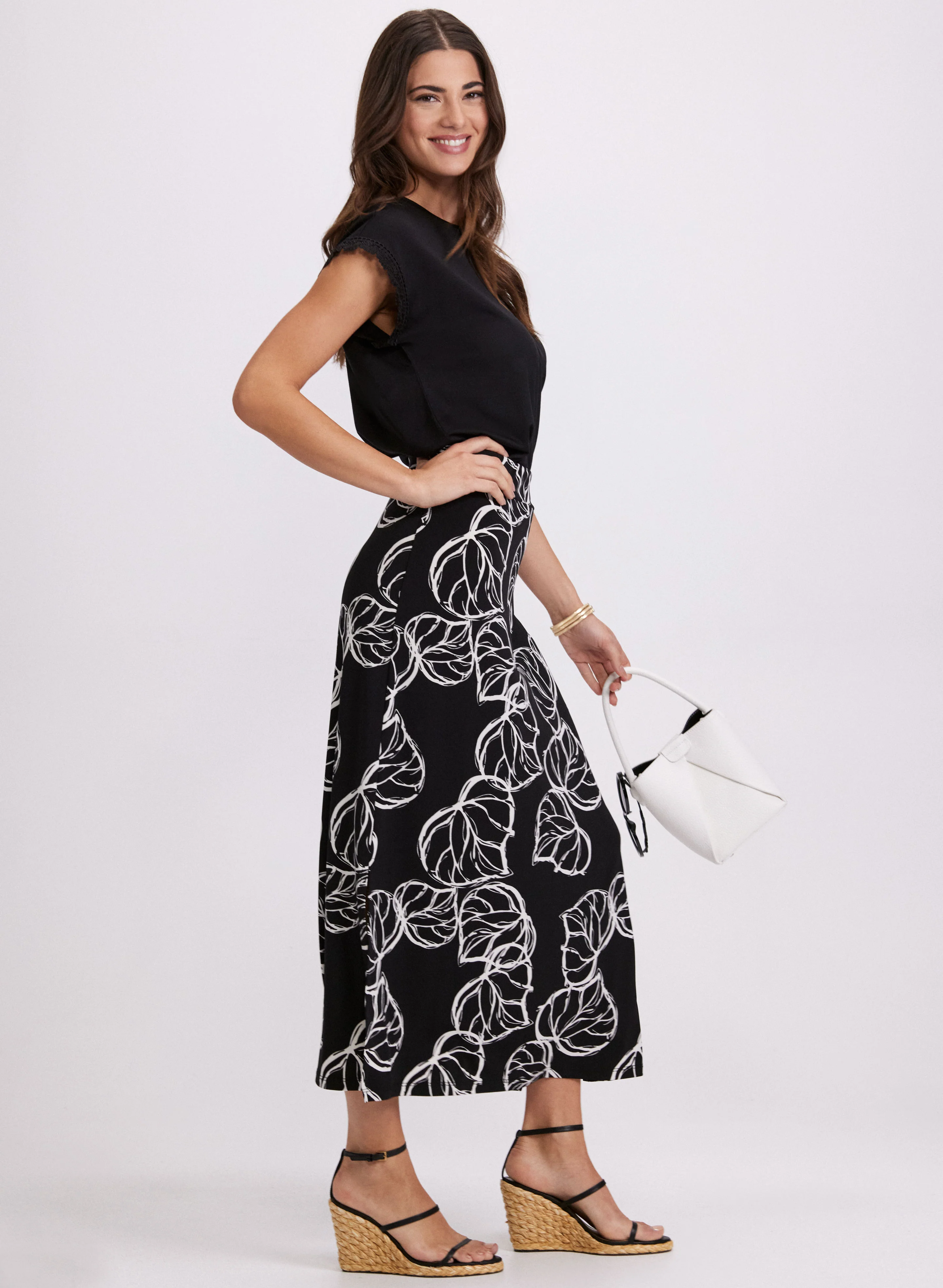 Leaf Print Skirt - Image 4