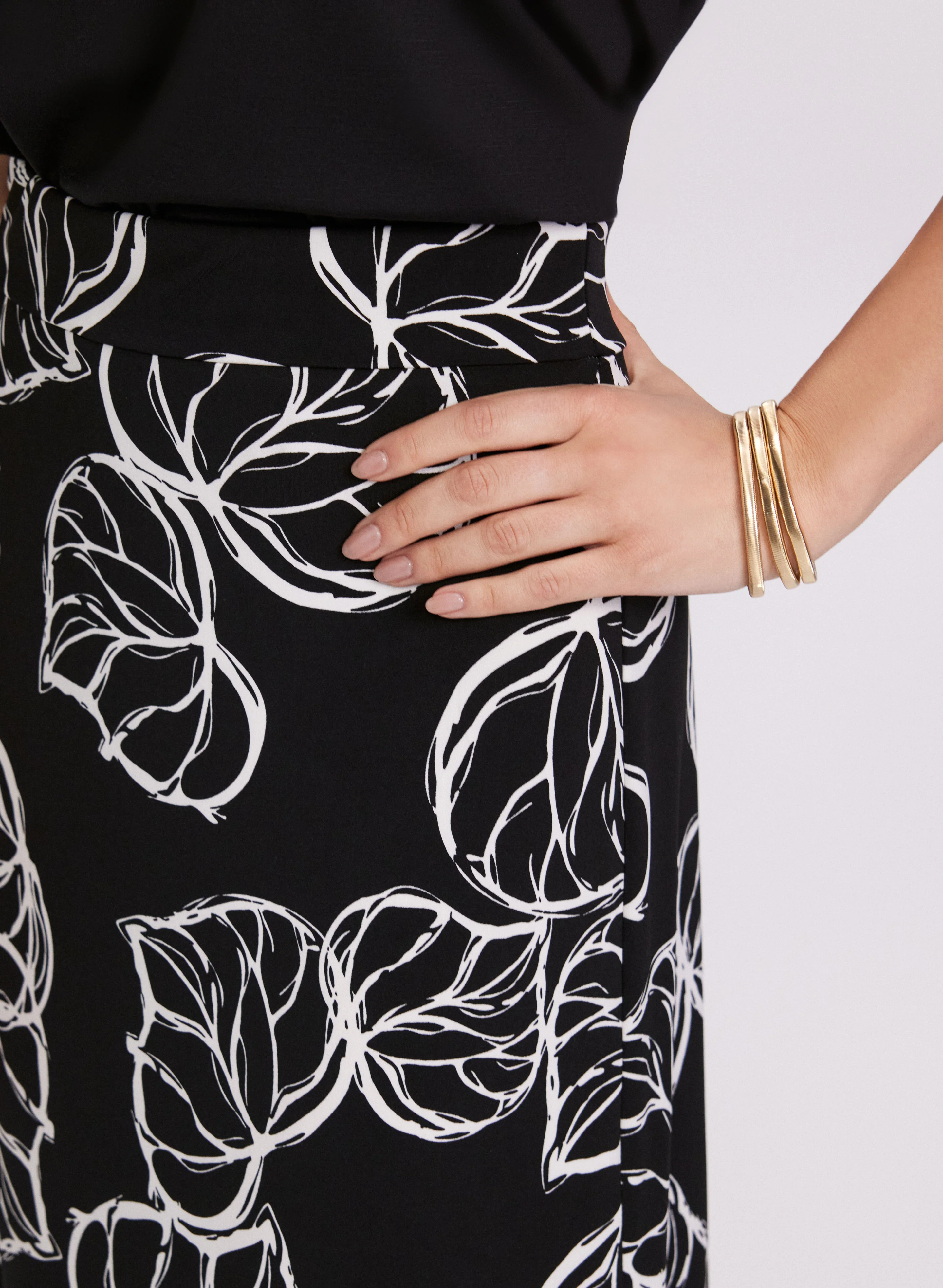 Leaf Print Skirt - Image 5
