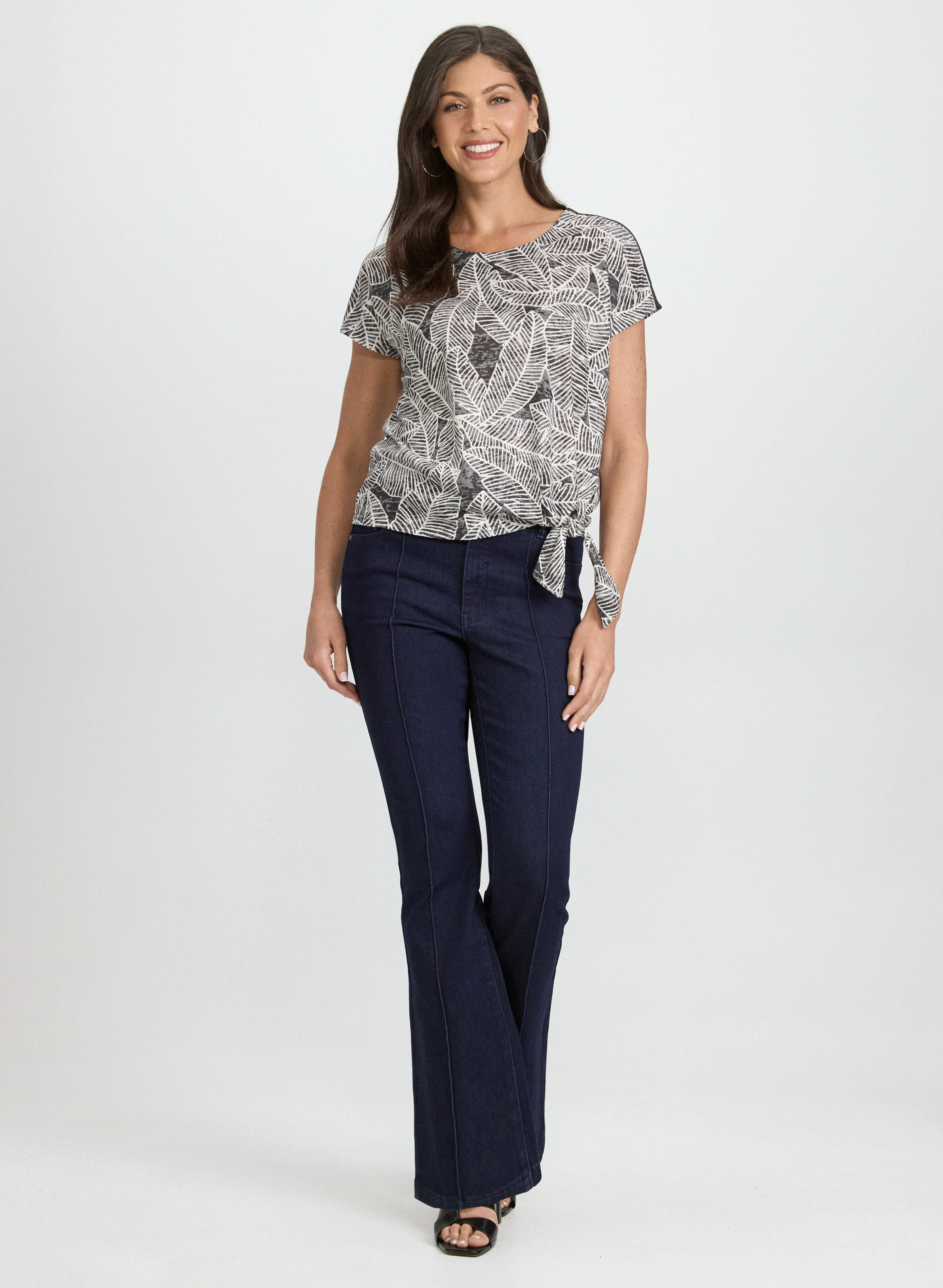 Leaf Print T-Shirt - Image 3