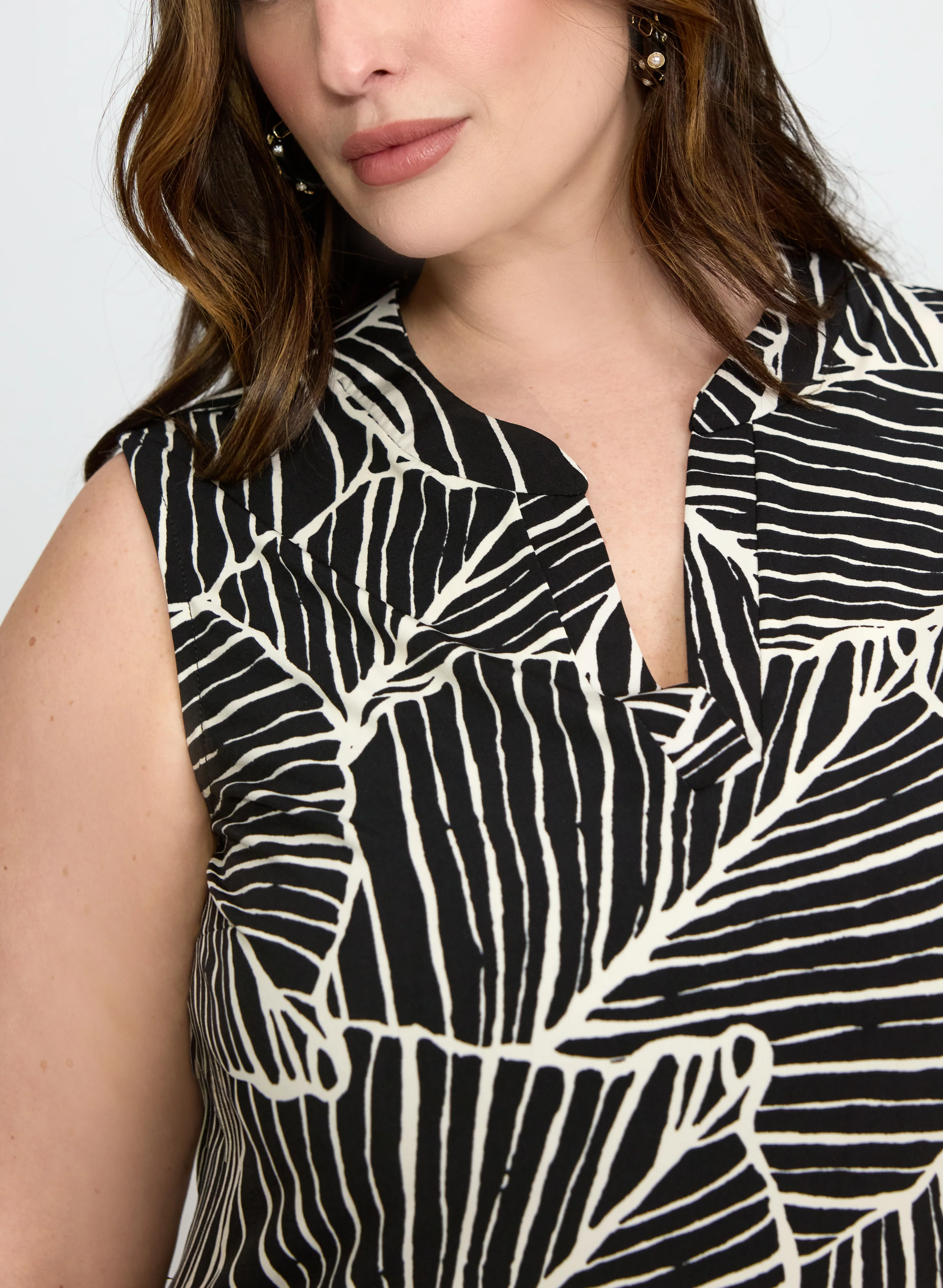 Leaf Print Top - Image 2